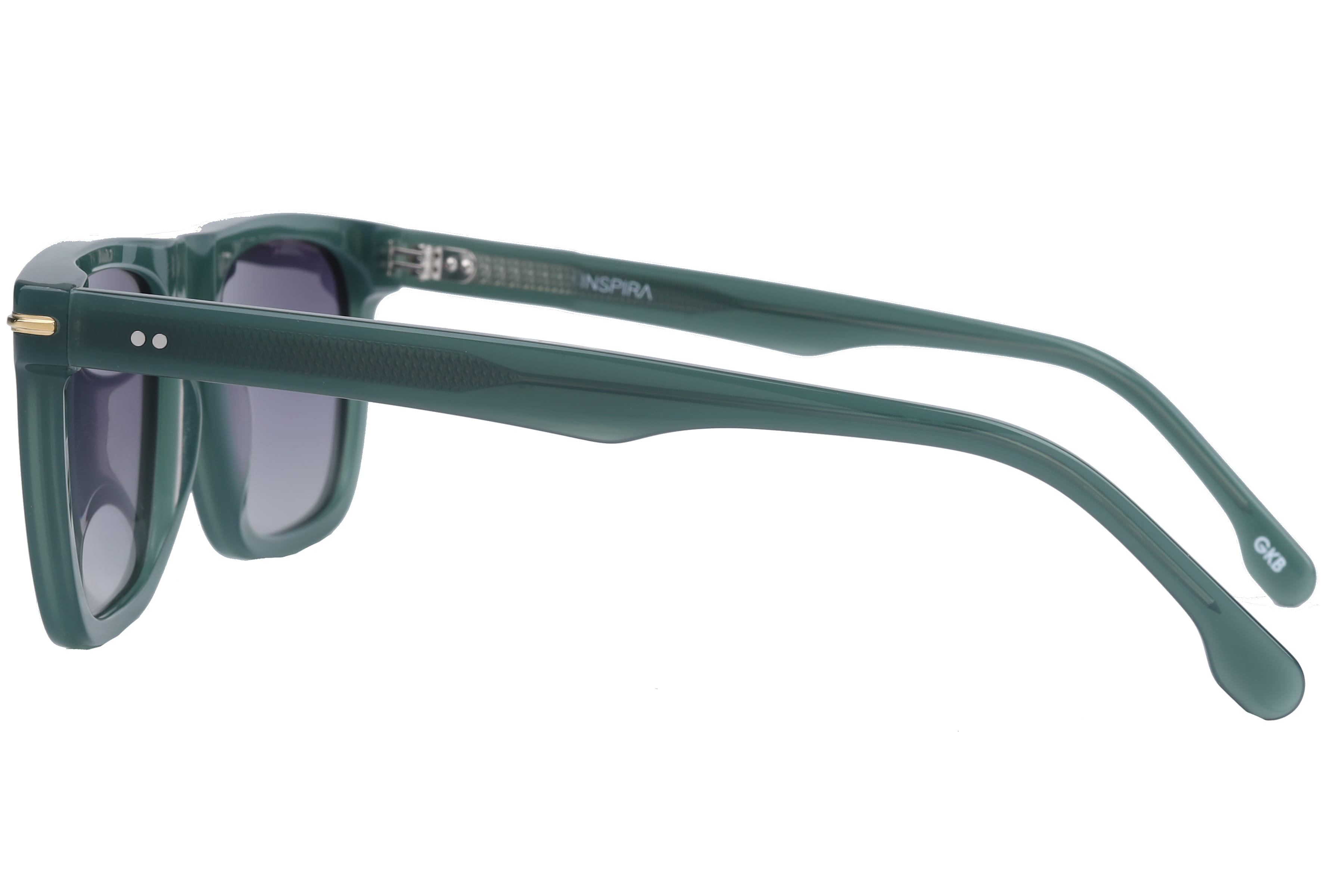 Inspira T91027 Sunglass Green Male Full Shell Sunglass — Green frame — view 3