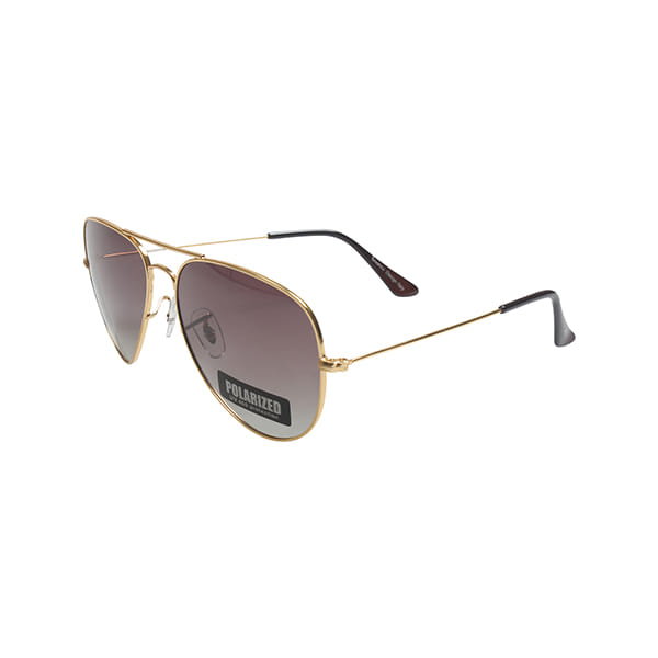 Inspira 3025 Sunglass Gold Unisex Full Metal — Gold frame