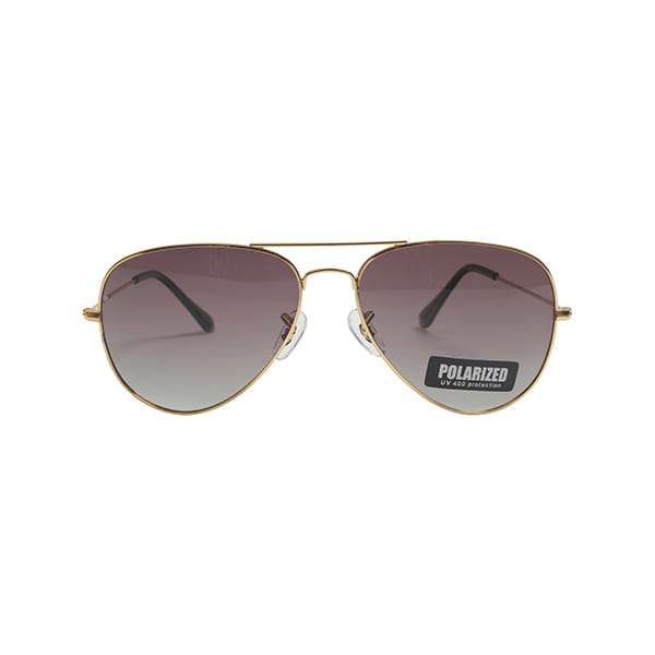 Inspira 3025 Sunglass Gold Unisex Full Metal Sunglass — Gold frame — view 2