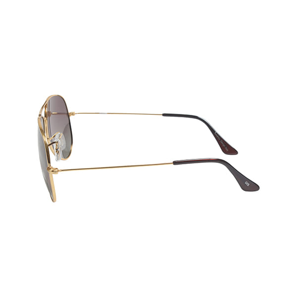 Inspira 3025 Sunglass Gold Unisex Full Metal Sunglass — Gold frame — view 3