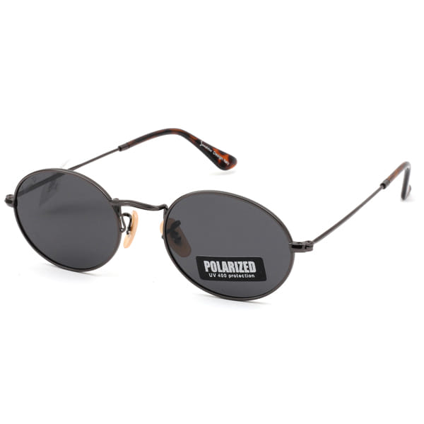 Inspira 3547 Sunglass Gun Metal Unisex Full Metal — Gold frame