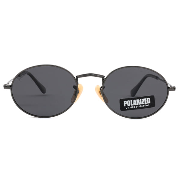 Inspira 3547 Sunglass Gun Metal Unisex Full Metal — Gold frame
