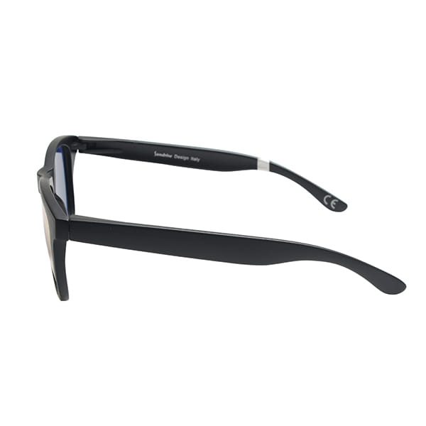 Inspira 512 Sunglass Black Unisex Full Shell Sunglass — Black frame — view 3