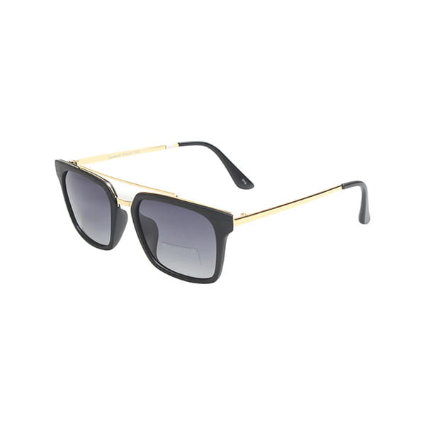 Inspira 7006 Sunglass Black Male Full Metal Sunglass — Black frame — view 2