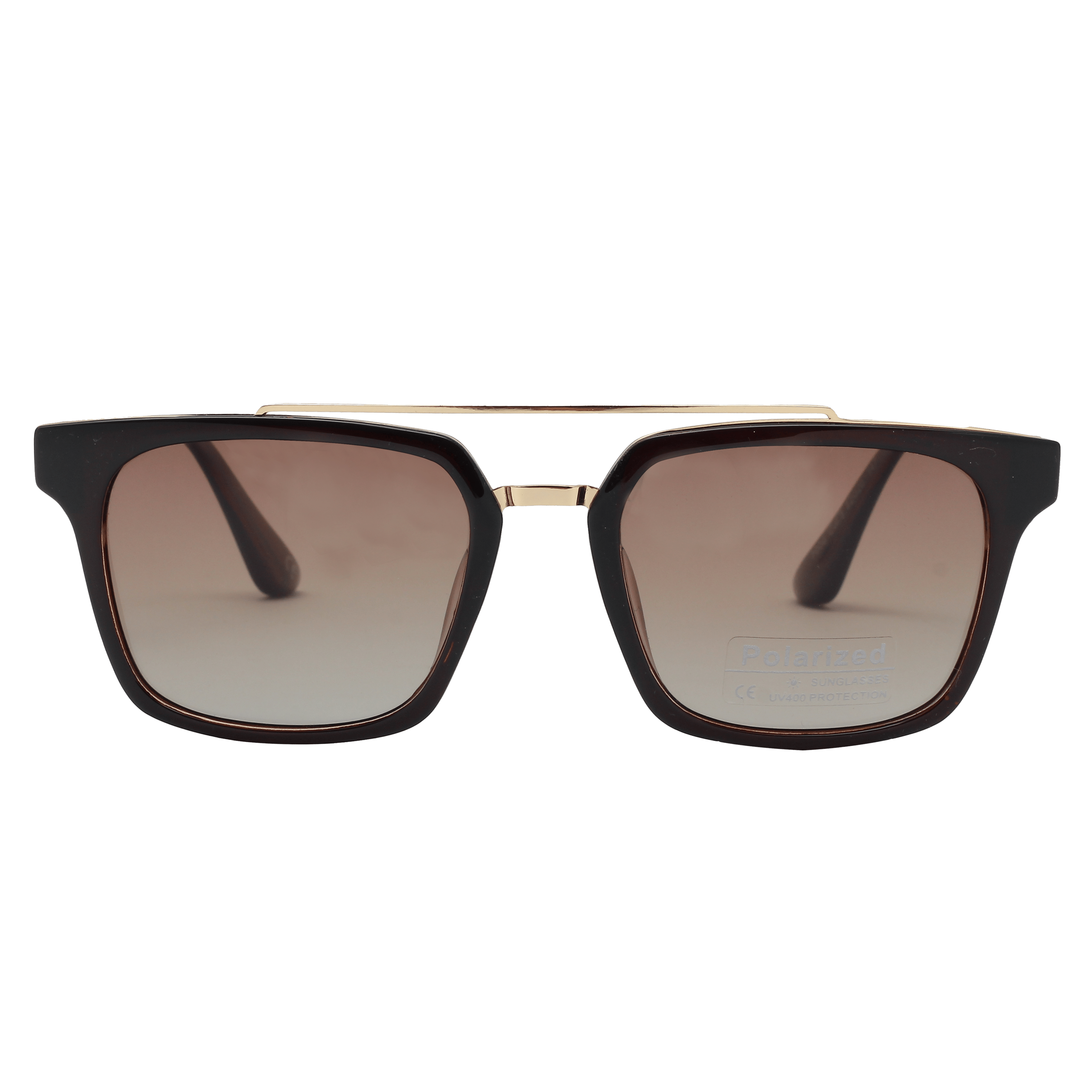 Inspira 7006 Sunglass Brown Male Full Metal Sunglass — Brown frame — view 2