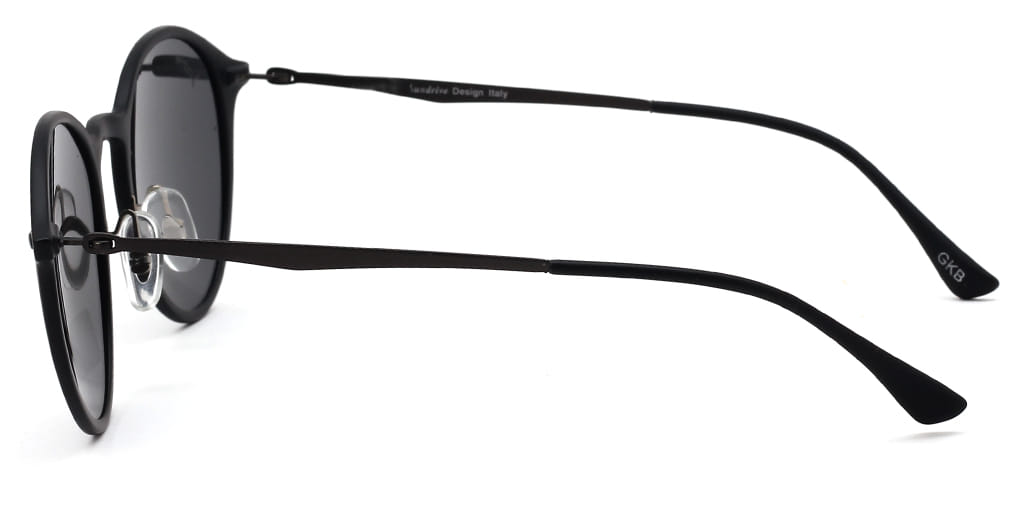 Inspira TR4224 Sunglass Black Unisex Full Metal Sunglass — Black frame — view 4