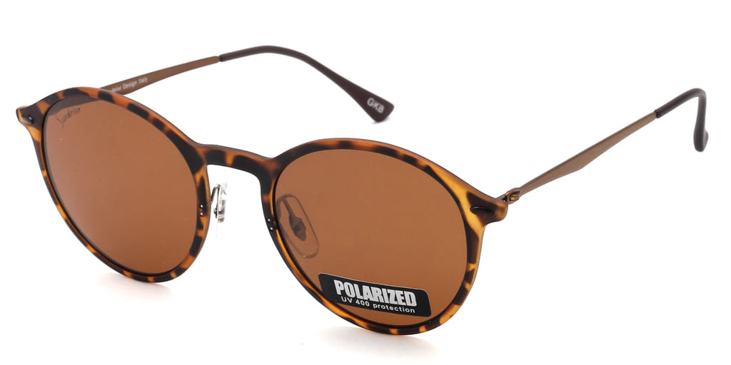Inspira TR4224 Sunglass Tortoise Unisex Full Metal Sunglass — Tortoise frame — view 2