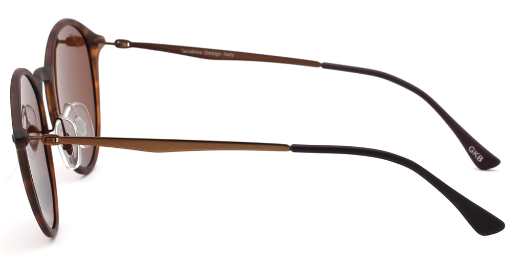 Inspira TR4224 Sunglass Tortoise Unisex Full Metal Sunglass — Tortoise frame — view 4