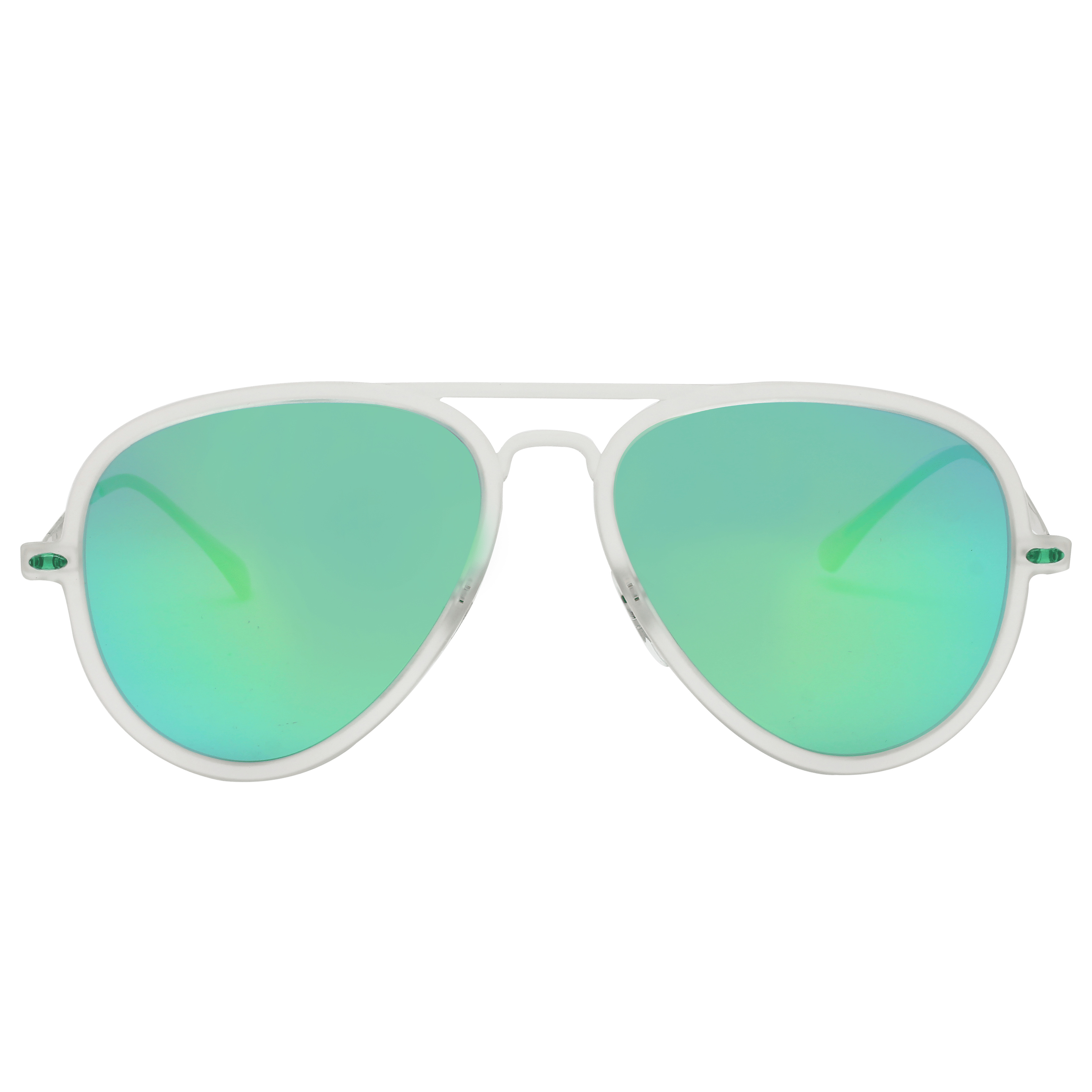 Inspira TR4211 Sunglass White Male Full Metal Sunglass — White frame — view 2