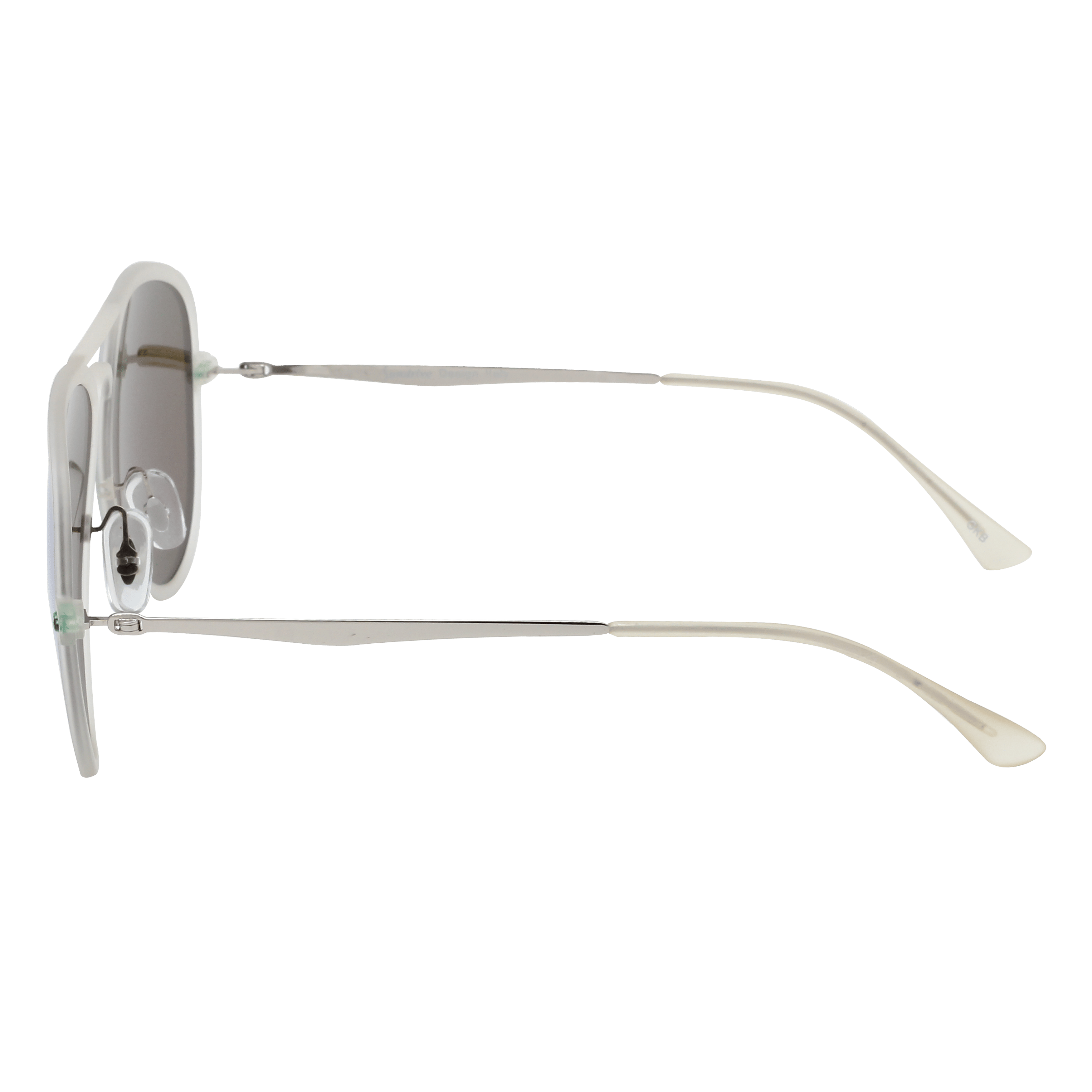 Inspira TR4211 Sunglass White Male Full Metal Sunglass — White frame — view 3