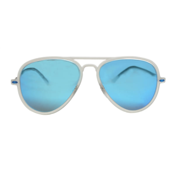 Inspira TR4211 Sunglass White Male Full Metal Sunglass — White frame — view 2