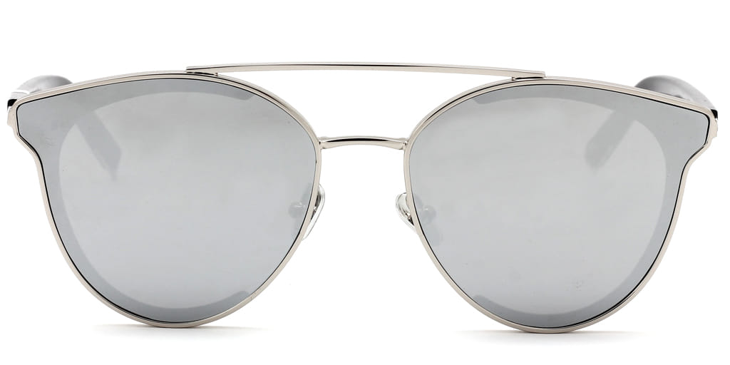 Inspira S1994 Sunglass Silver Unisex Full Shell — Silver frame
