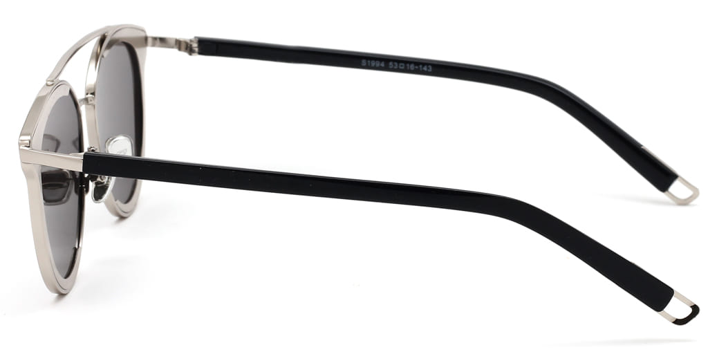 Inspira S1994 Sunglass Silver Unisex Full Shell Sunglass — Silver frame — view 4
