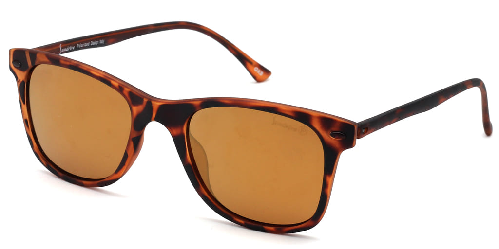 Inspira S1017ST Sunglass Tortoise Unisex Full Shell Sunglass — Tortoise frame — view 2