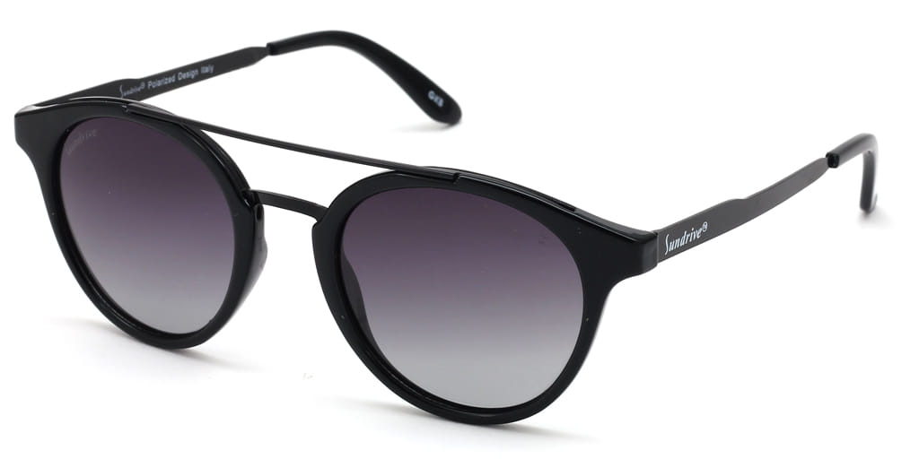 Inspira 1617K Sunglass Black Unisex Full Metal Sunglass — view 2