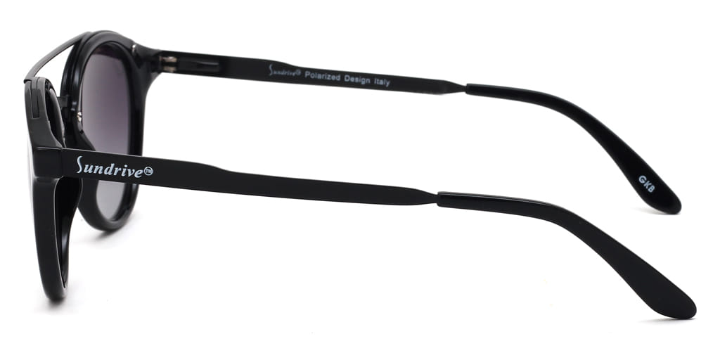 Inspira 1617K Sunglass Black Unisex Full Metal Sunglass — view 4