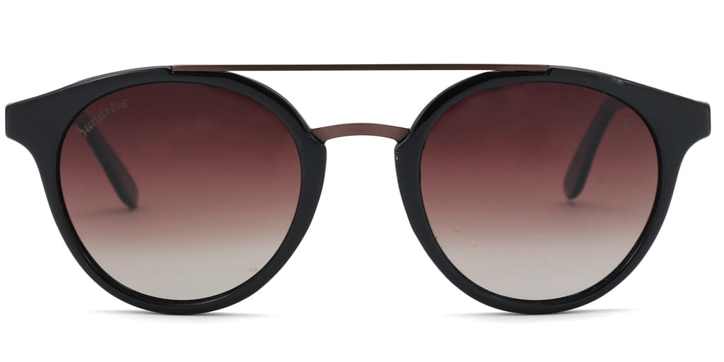 Inspira 1617K Sunglass Black Unisex Full Metal — Black frame