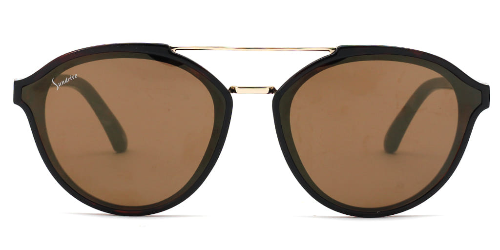 Inspira 0218C Sunglass Brown Male Full Shell — Brown frame