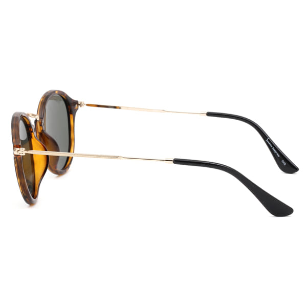 Inspira 1018C Sunglass Tortoise Unisex Full Metal Sunglass — view 4