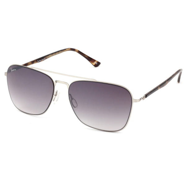 Inspira 1118C Sunglass Silver Unisex Full Shell Sunglass — Silver frame — view 2