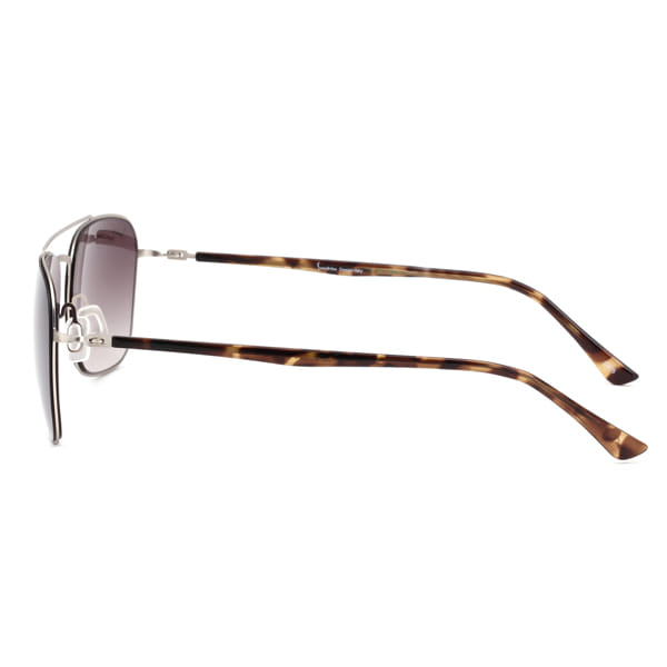 Inspira 1118C Sunglass Silver Unisex Full Shell Sunglass — Silver frame — view 4