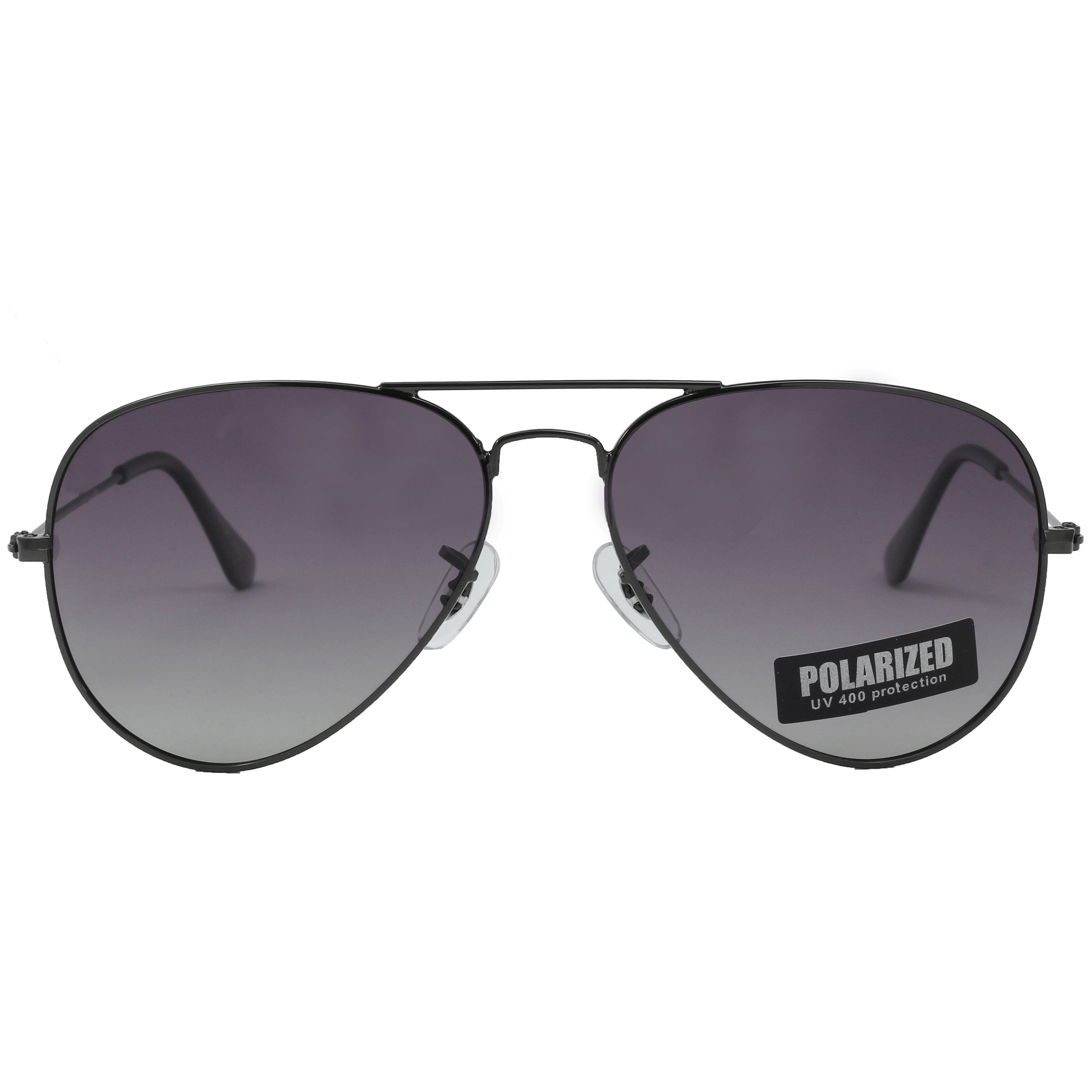 Inspira 17019M Sunglass Gun Metal Unisex Full Metal Sunglass — Gun Metal frame — view 2