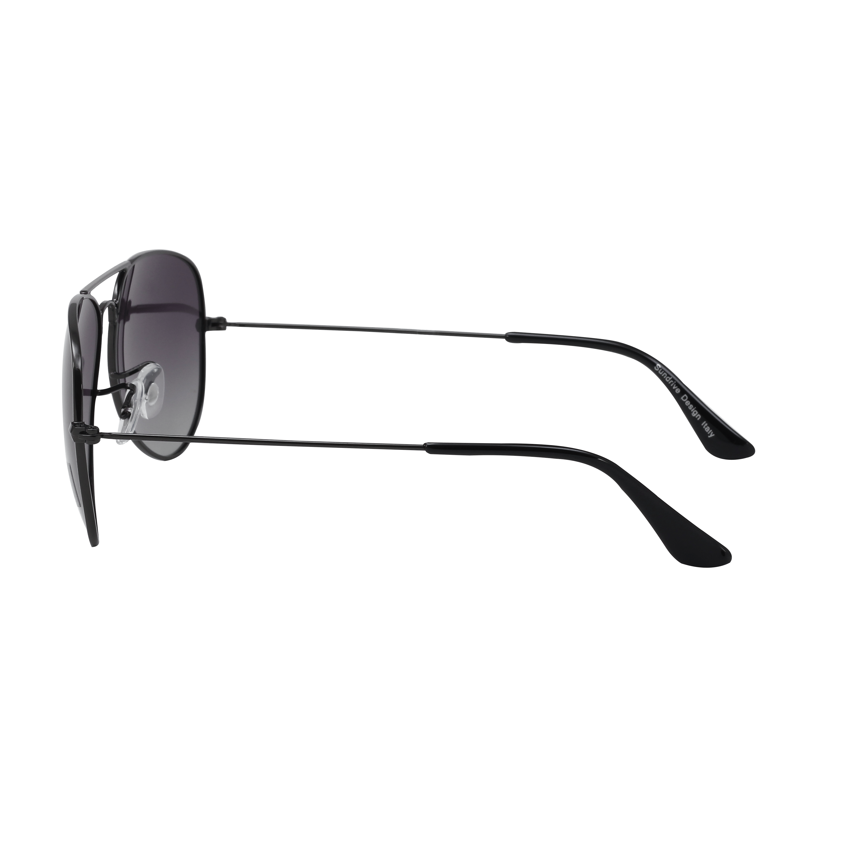 Inspira 17019M Sunglass Gun Metal Unisex Full Metal Sunglass — Gun Metal frame — view 3