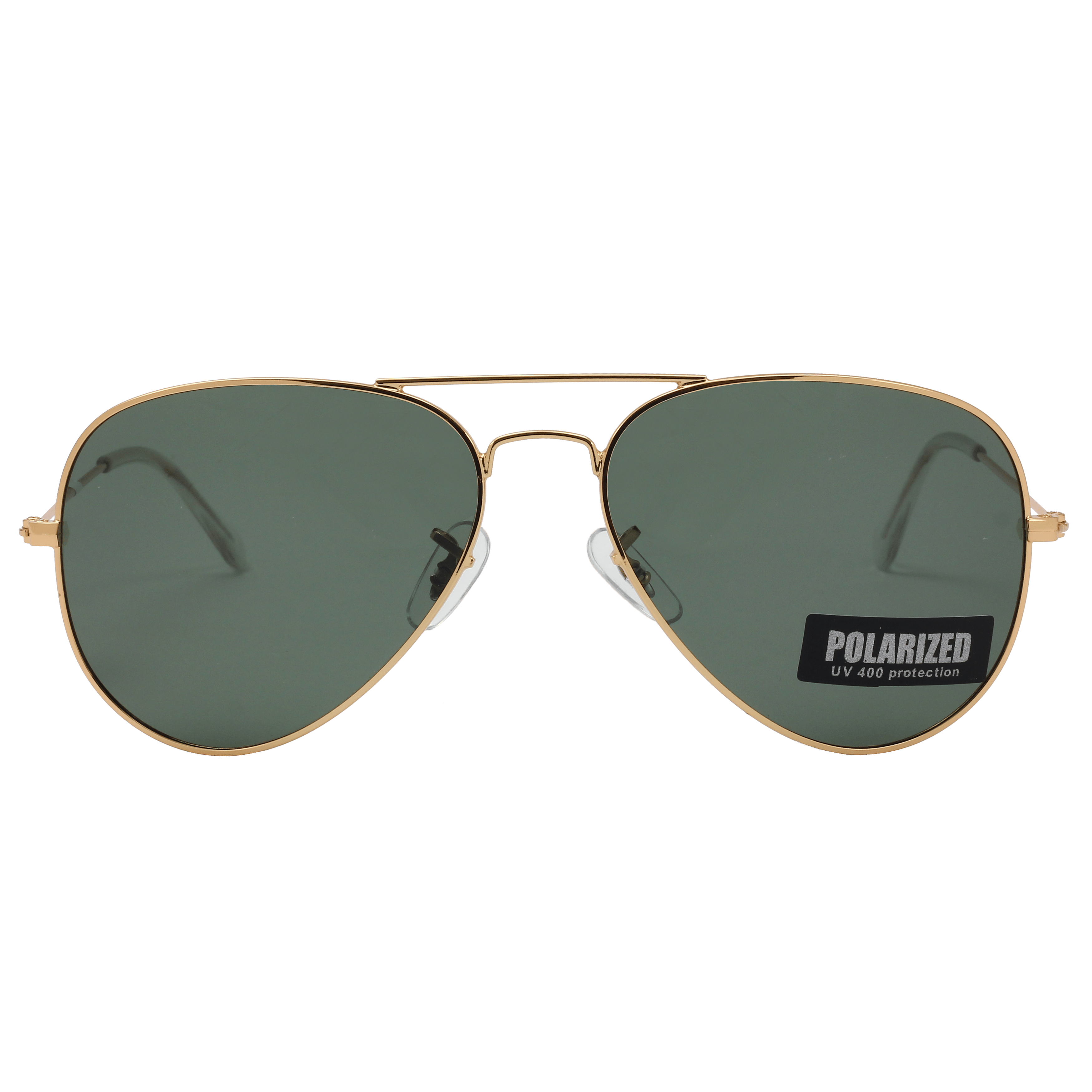 Inspira 17019M Sunglass Gold Unisex Full Metal Sunglass — Gold frame — view 2