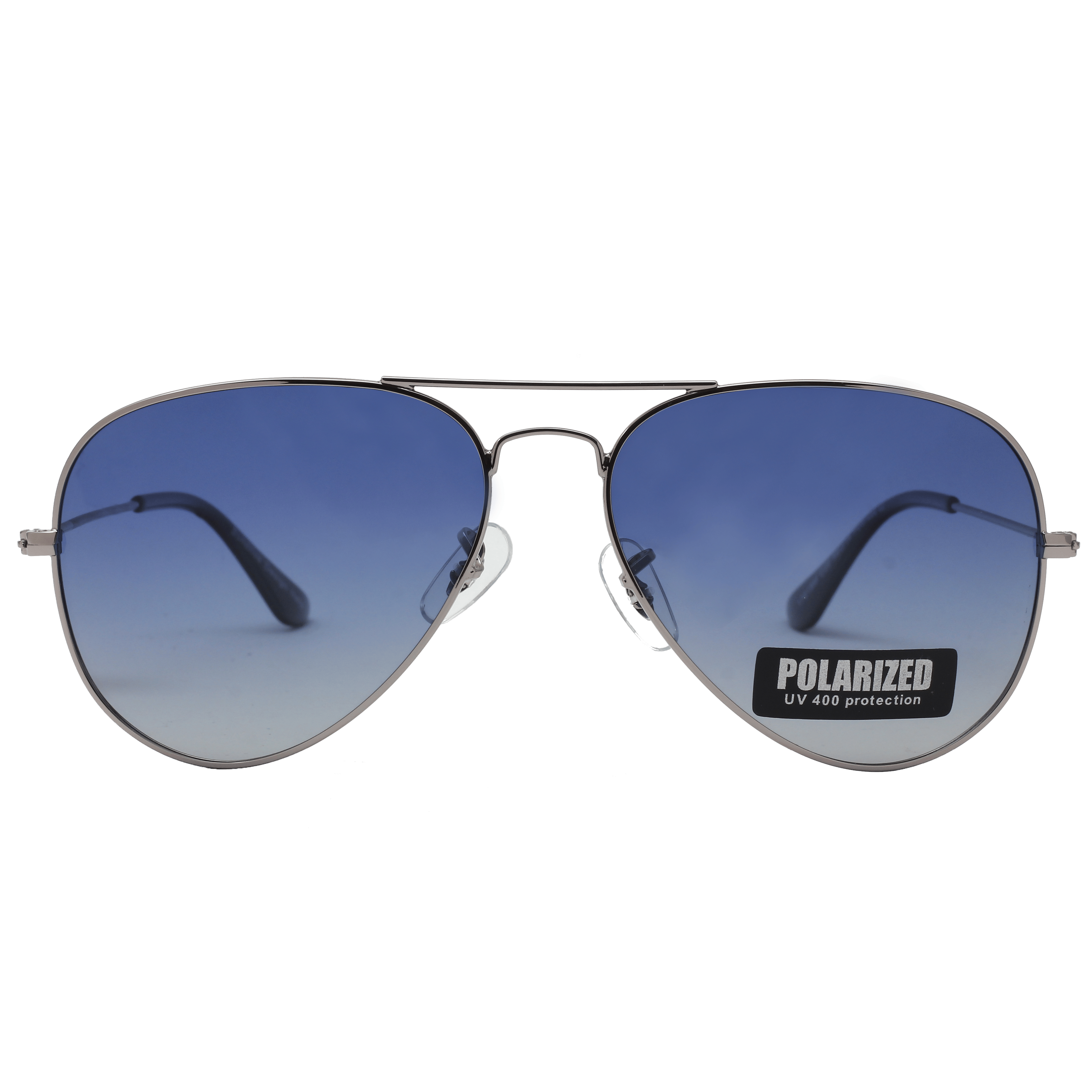 Inspira 17019M Sunglass Gun Metal Unisex Full Metal Sunglass — Gun Metal frame — view 2