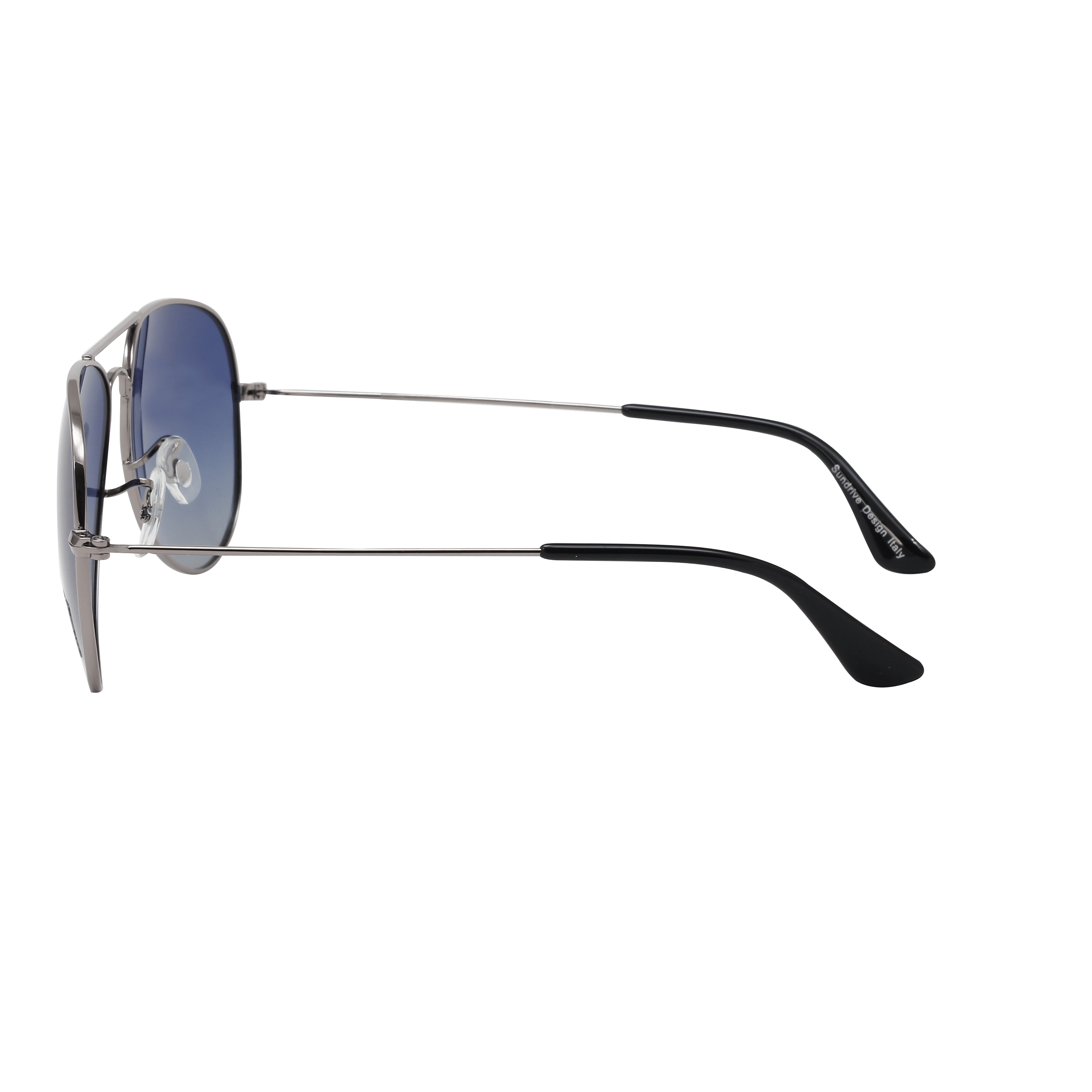 Inspira 17019M Sunglass Gun Metal Unisex Full Metal Sunglass — Gun Metal frame — view 3