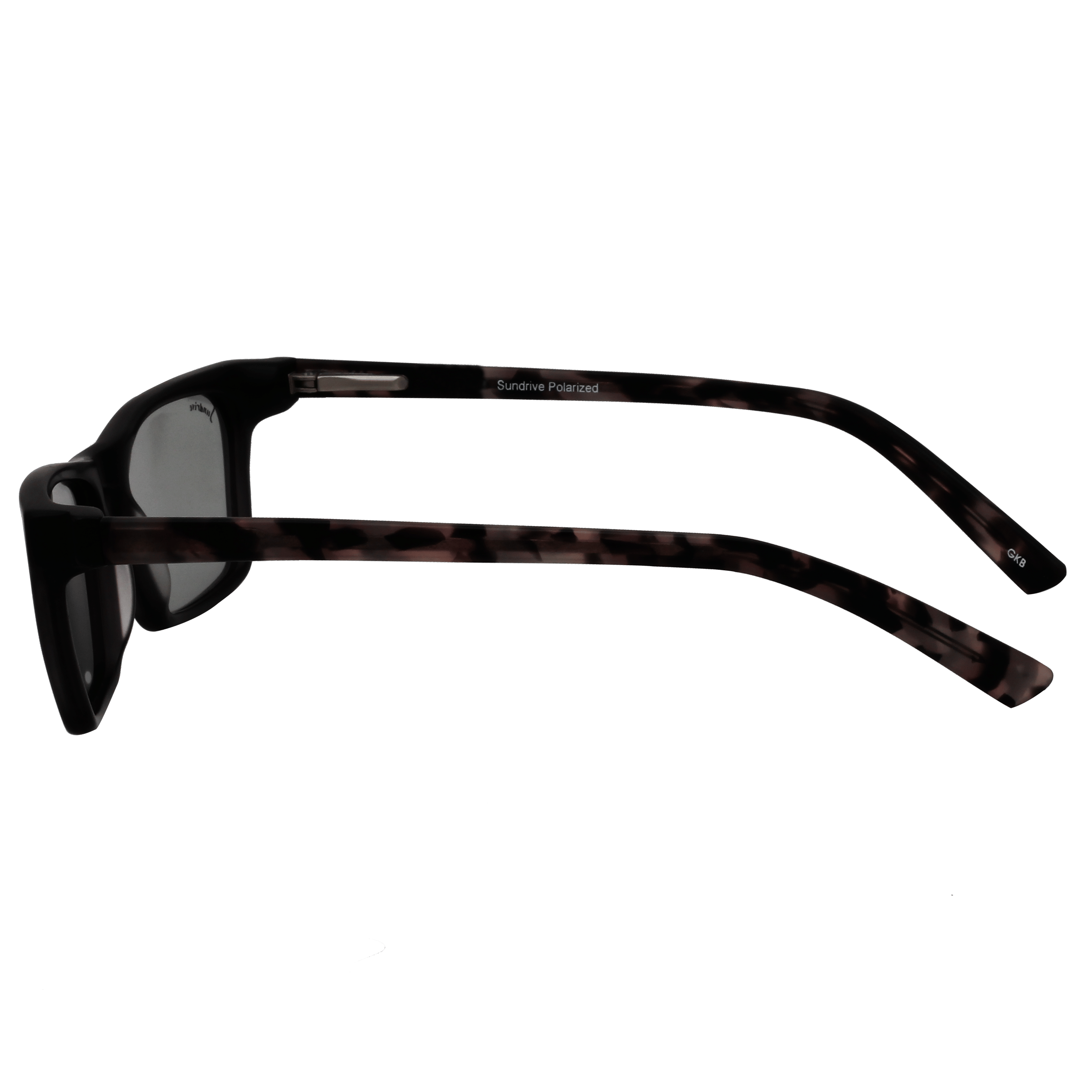 Inspira 0219DE Sunglass Black Unisex Full Shell Sunglass — Black frame — view 3