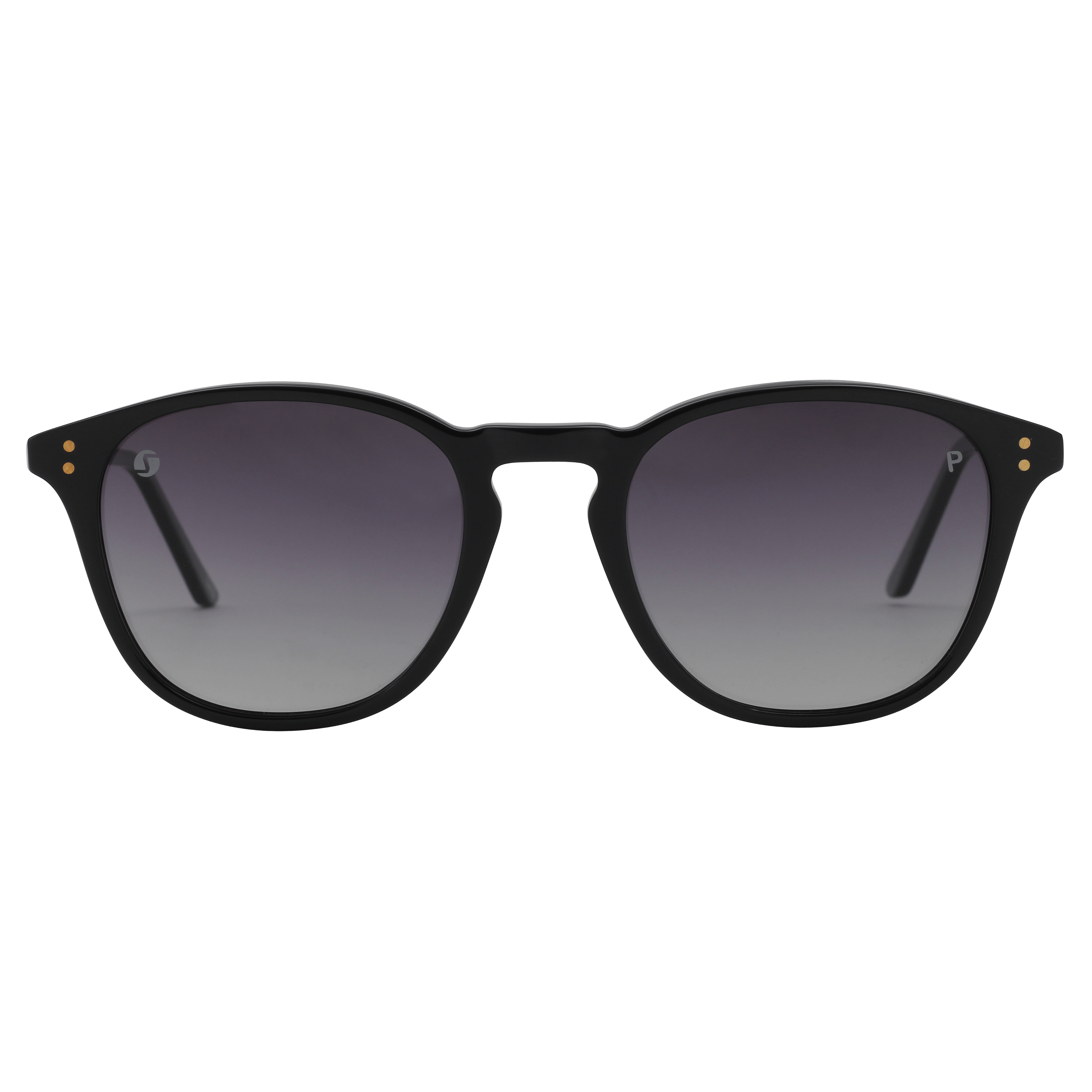 Inspira 2213 Sunglass Black Male Full Shell Sunglass — Black frame — view 2