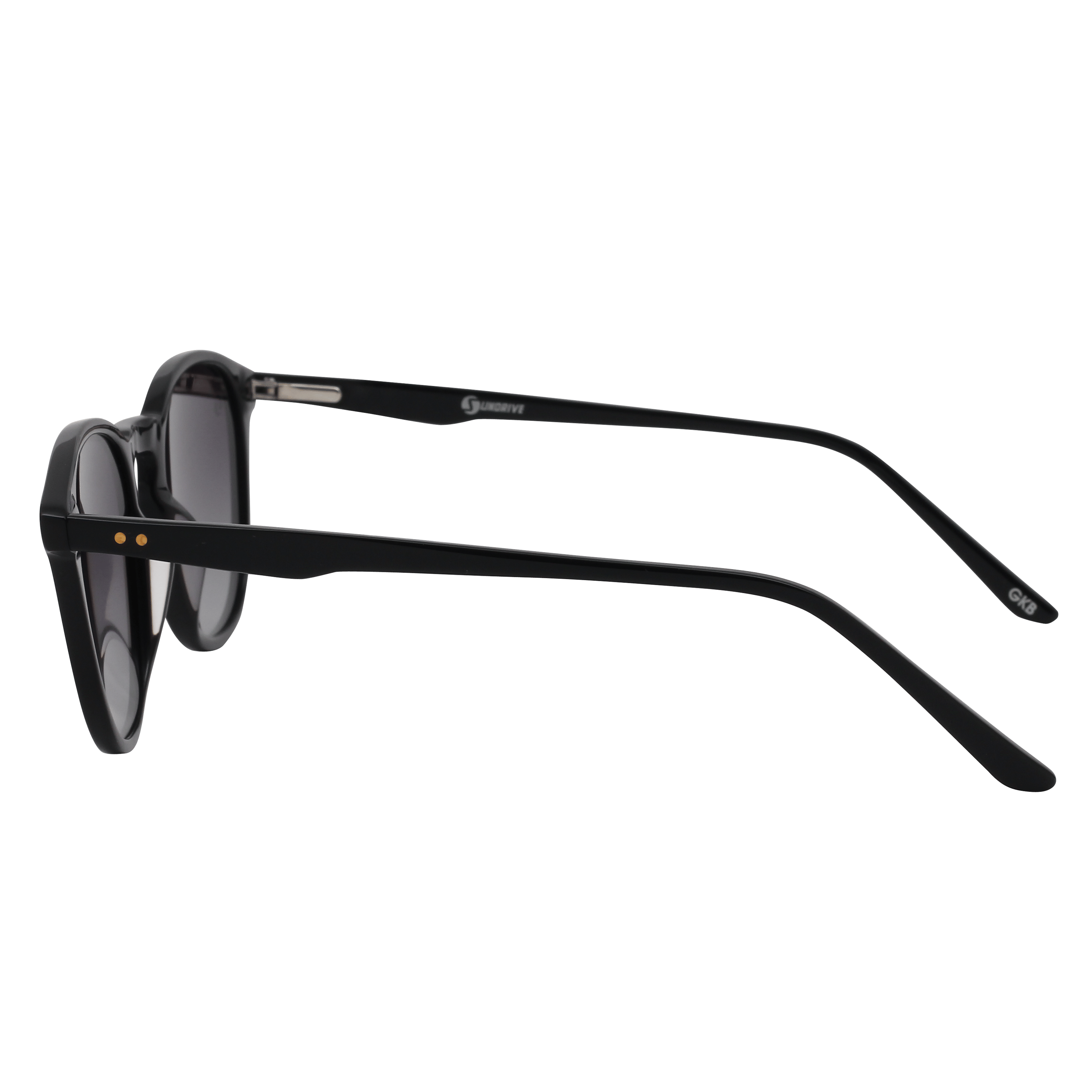 Inspira 2213 Sunglass Black Male Full Shell Sunglass — Black frame — view 3