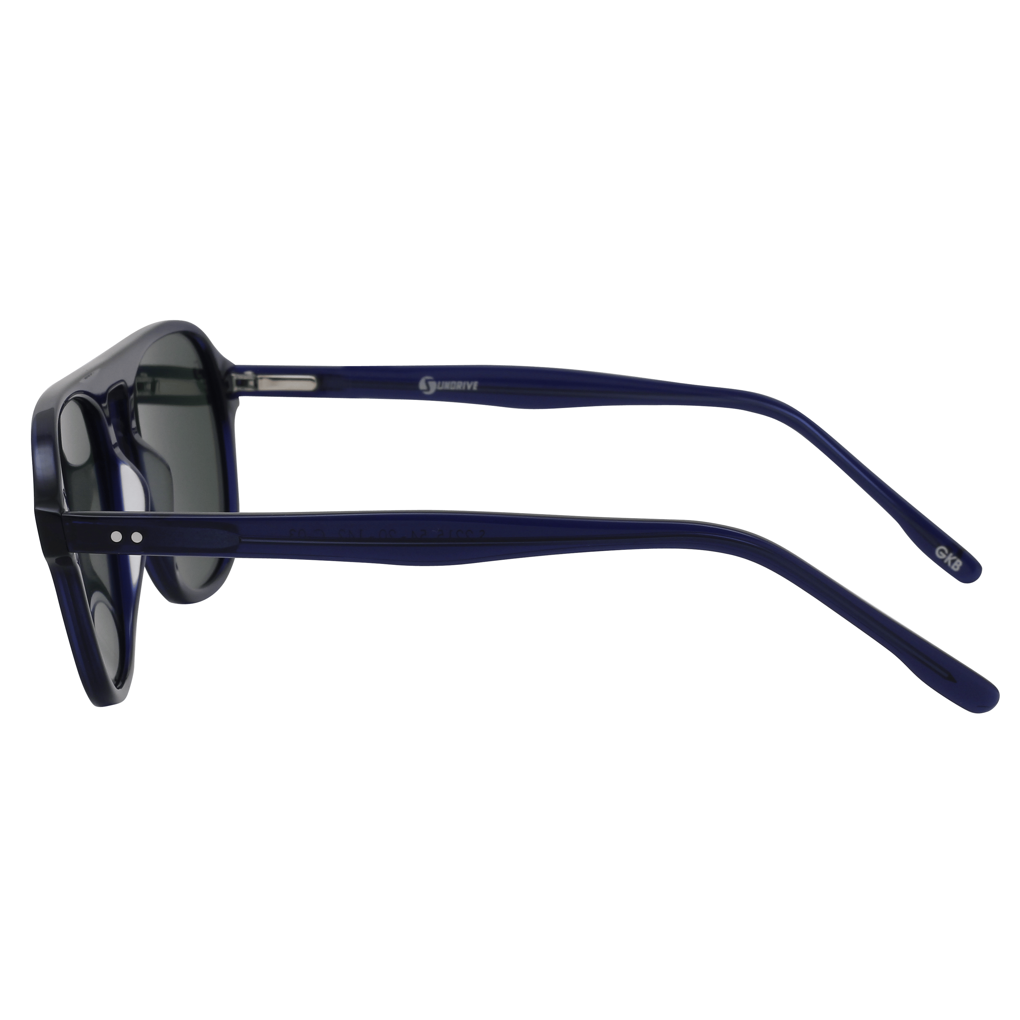 Inspira 2215 Sunglass Blue Male Full Shell Sunglass — Blue frame — view 3