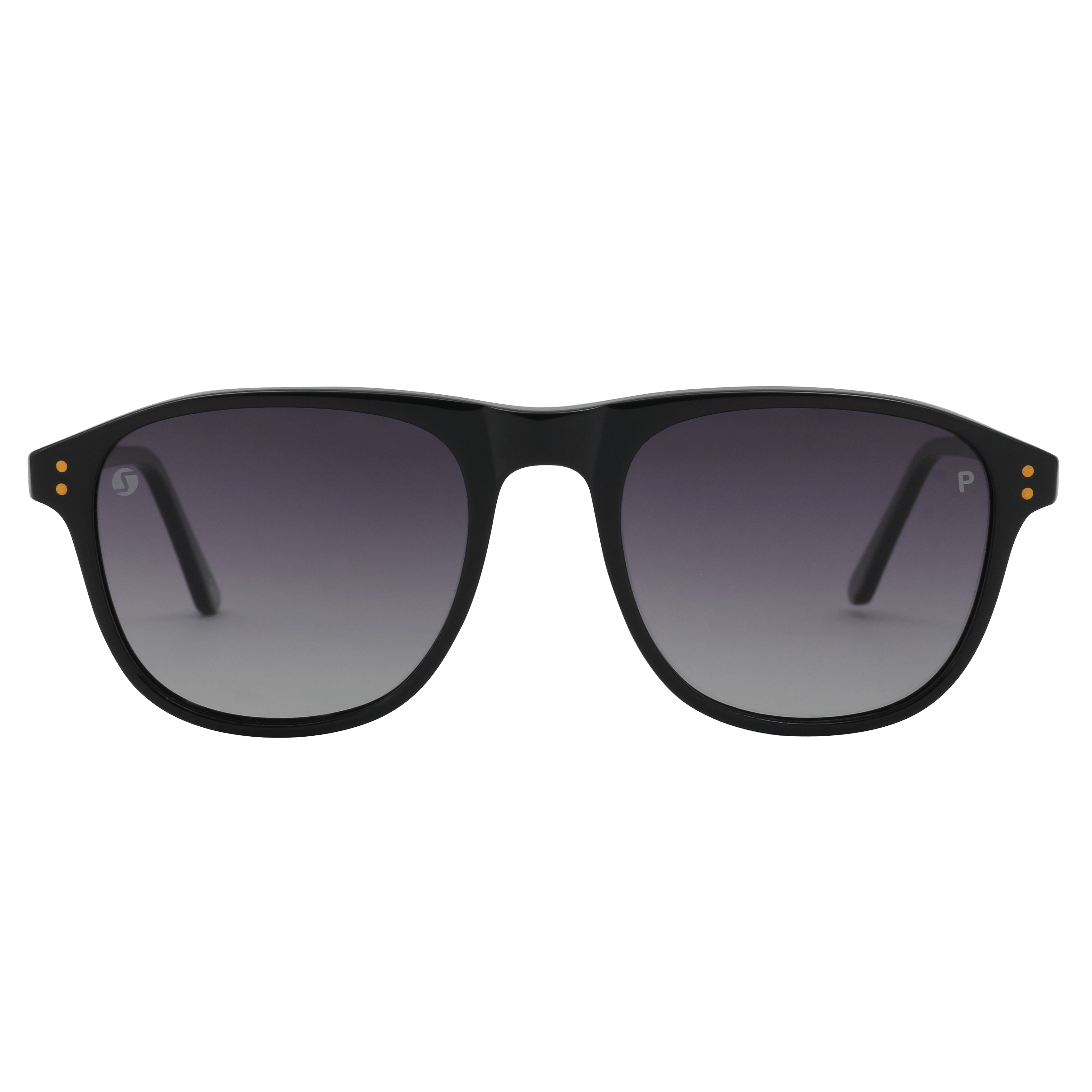 Inspira 2212 Sunglass Black Male Full Shell Sunglass — Black frame — view 2