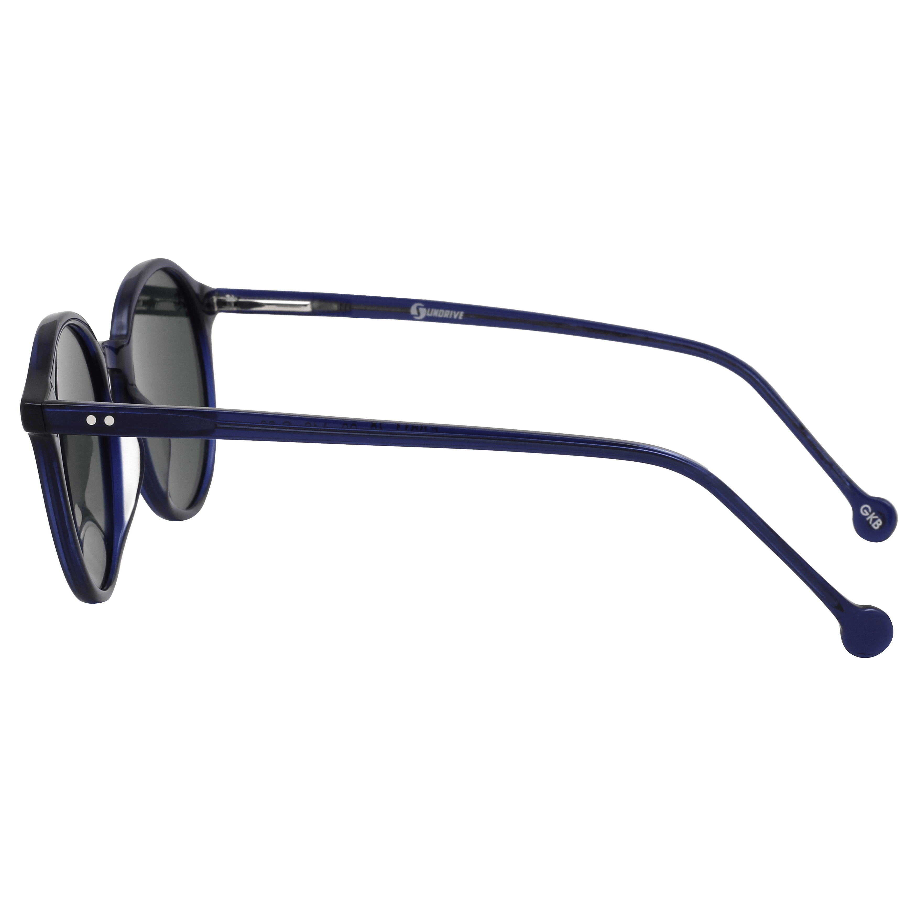 Inspira 2211 Sunglass Blue Unisex Full Shell Sunglass — Blue frame — view 3