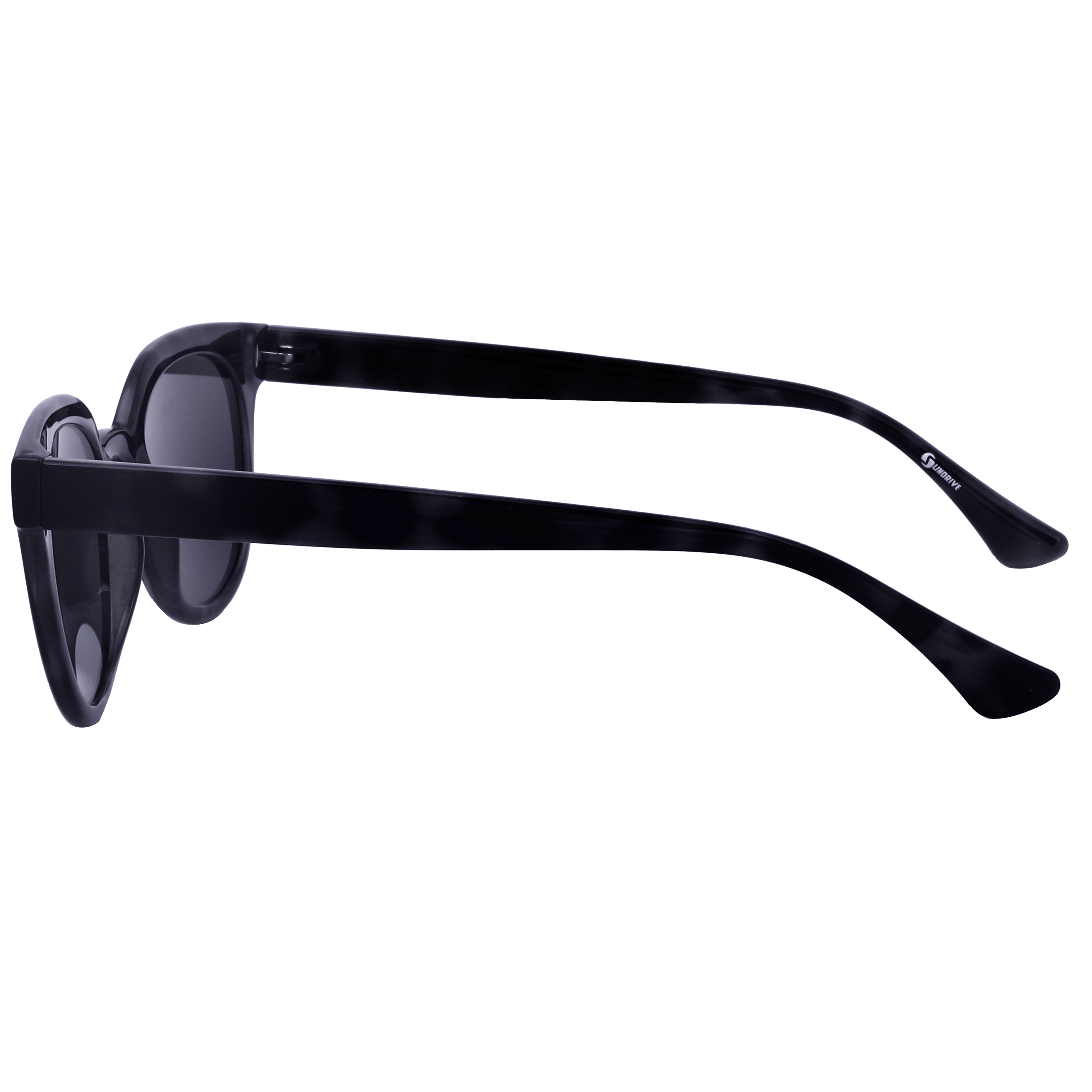 Inspira S913 Sunglass Black Unisex Full Shell Sunglass — Black frame — view 3