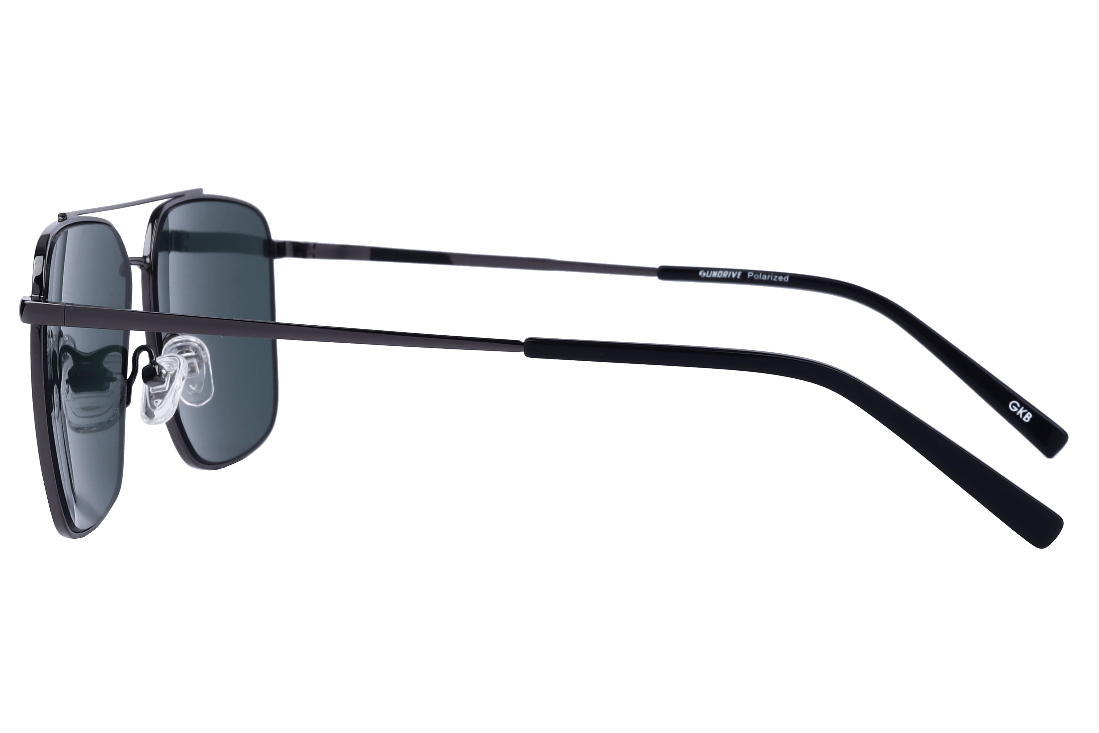 Inspira BS8075 Sunglass Gun Metal Male Full Metal Sunglass — Gun Metal frame — view 3