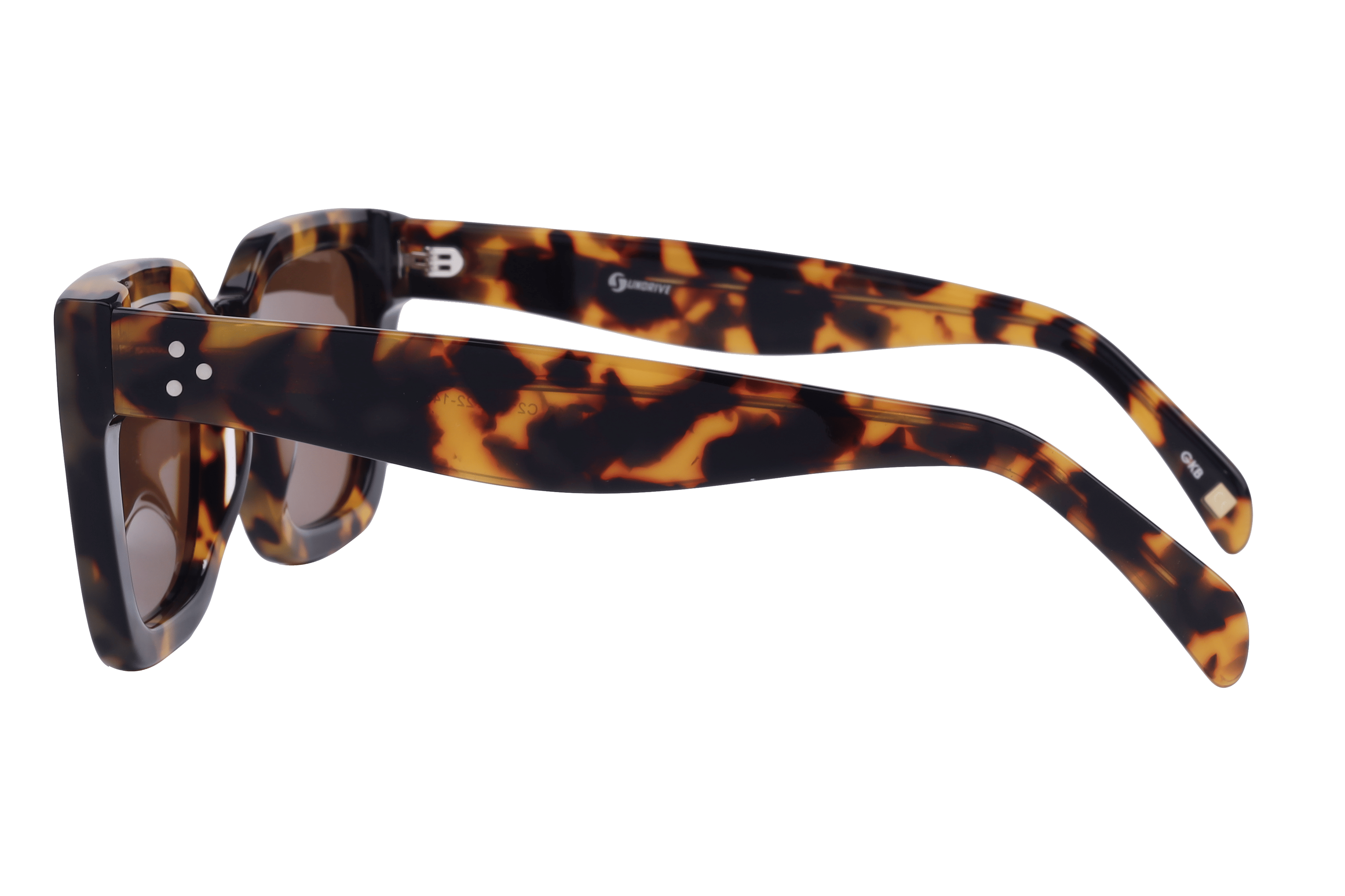 Inspira AT8213 Sunglass Tortoise Unisex Full Shell Sunglass — Tortoise frame — view 3