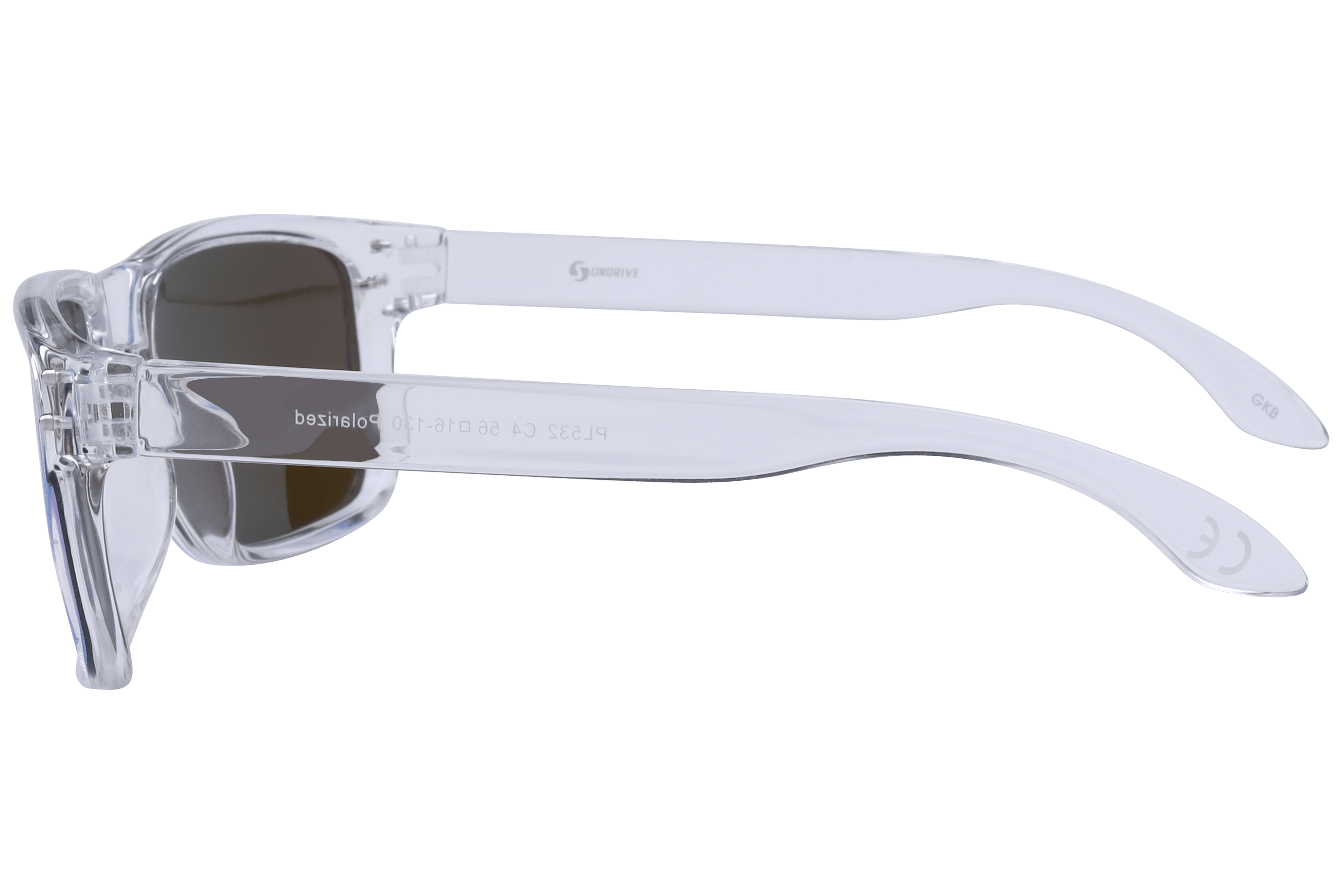 Inspira PL532 Sunglass Transparent Male Full Shell Sunglass — Transparent frame — view 3