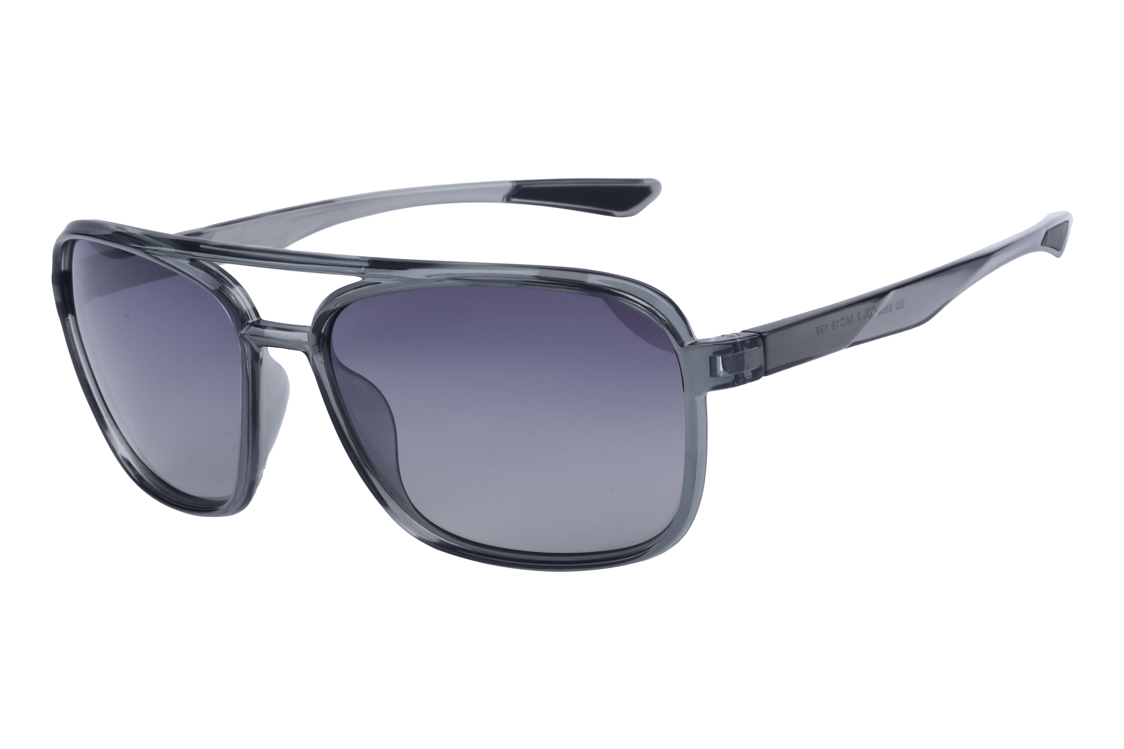 Inspira S958 Sunglass Transparent Grey Male Full Shell — Transparent Grey frame