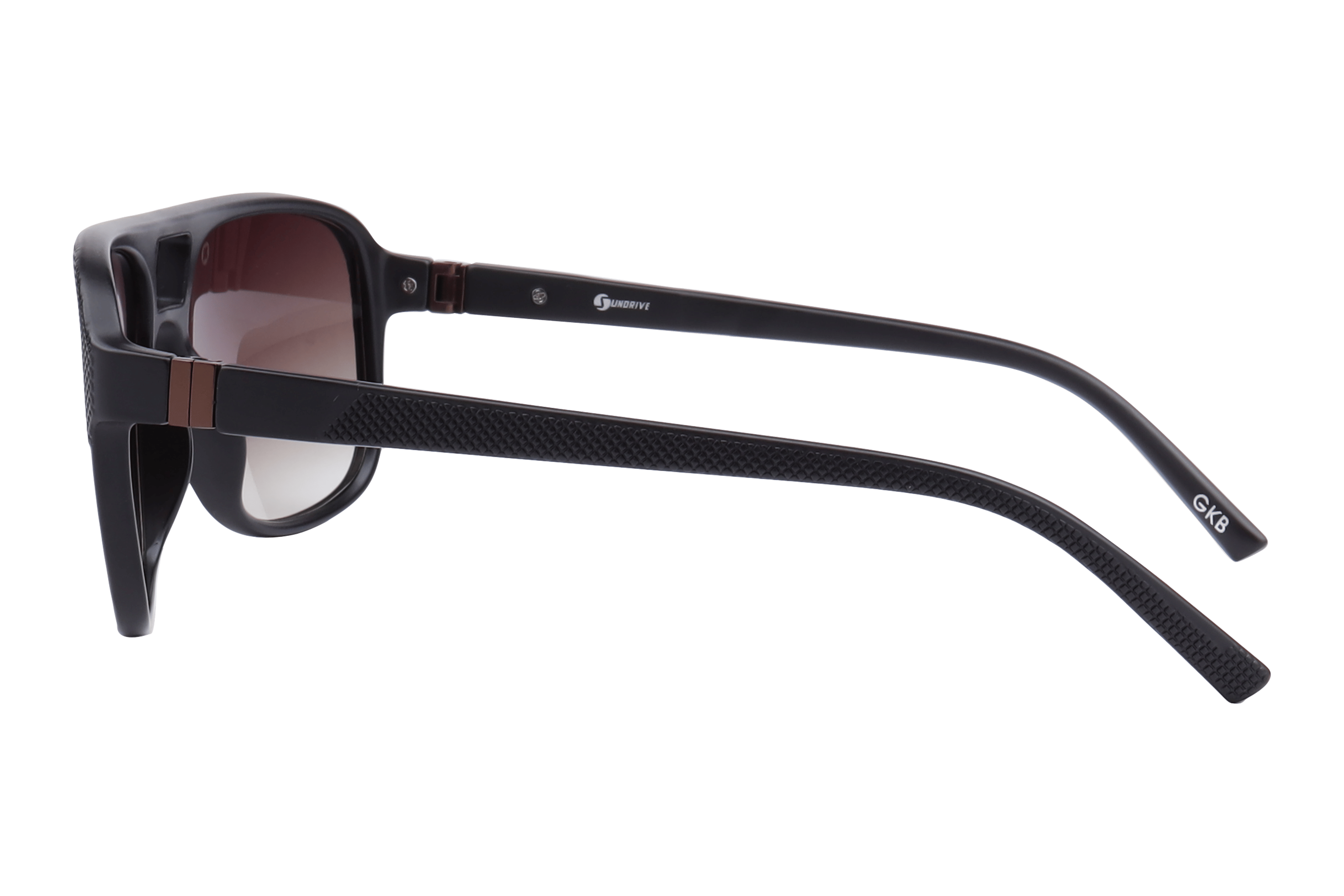 Inspira SD 1223 Sunglass Brown Male Full Shell Sunglass — Brown frame — view 3