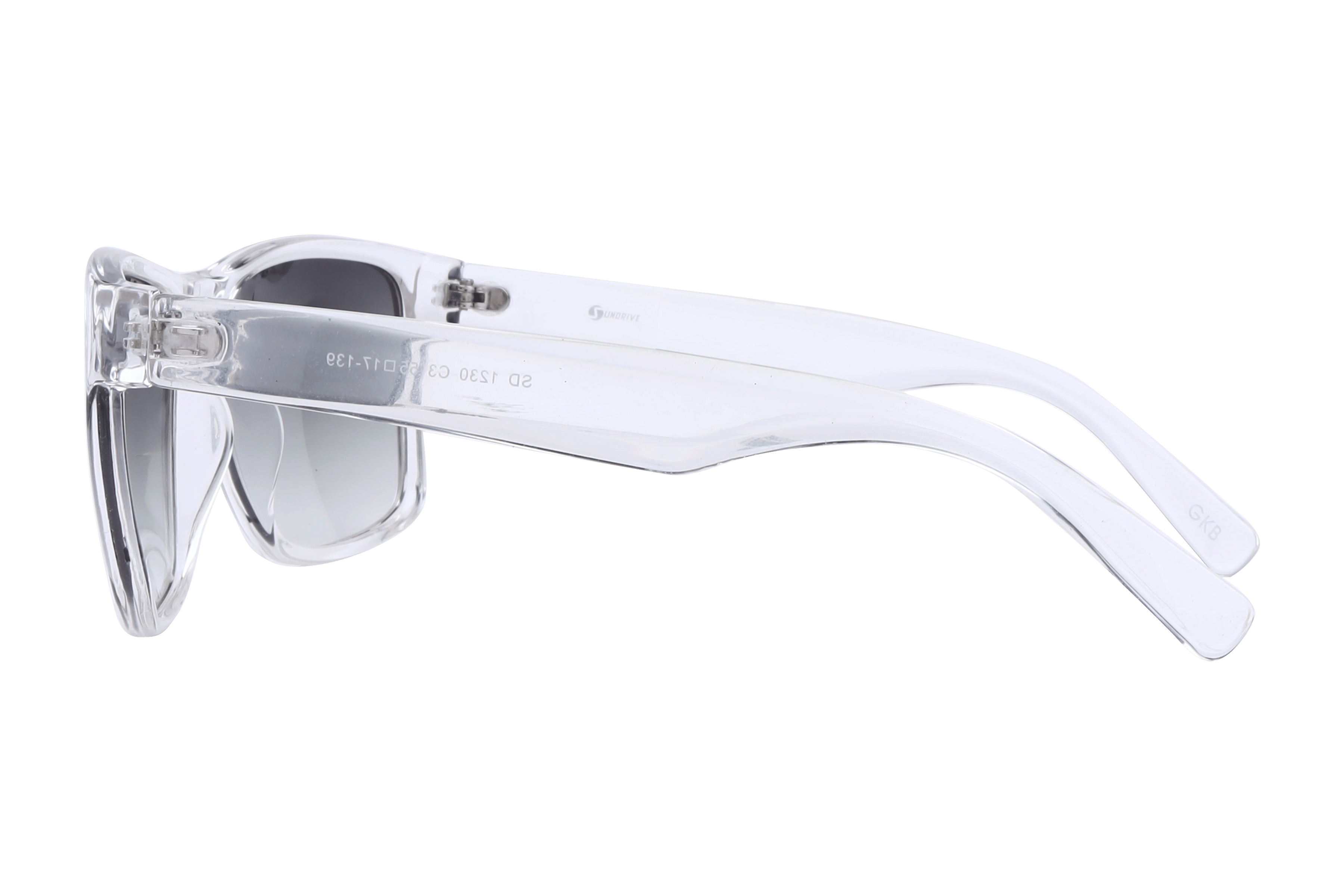 Inspira SD 1230 Sunglass Transparent Male Full Shell Sunglass — Transparent frame — view 3