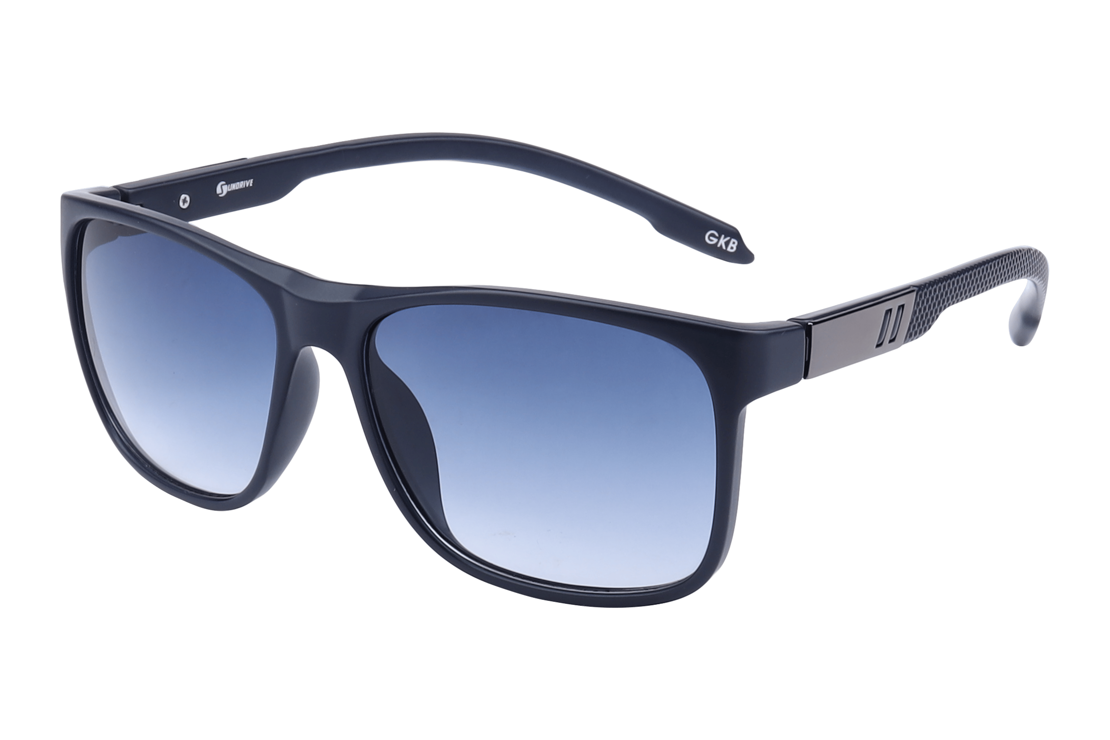 Inspira SD 1227 Sunglass Blue Male Full Shell — Matt Black frame