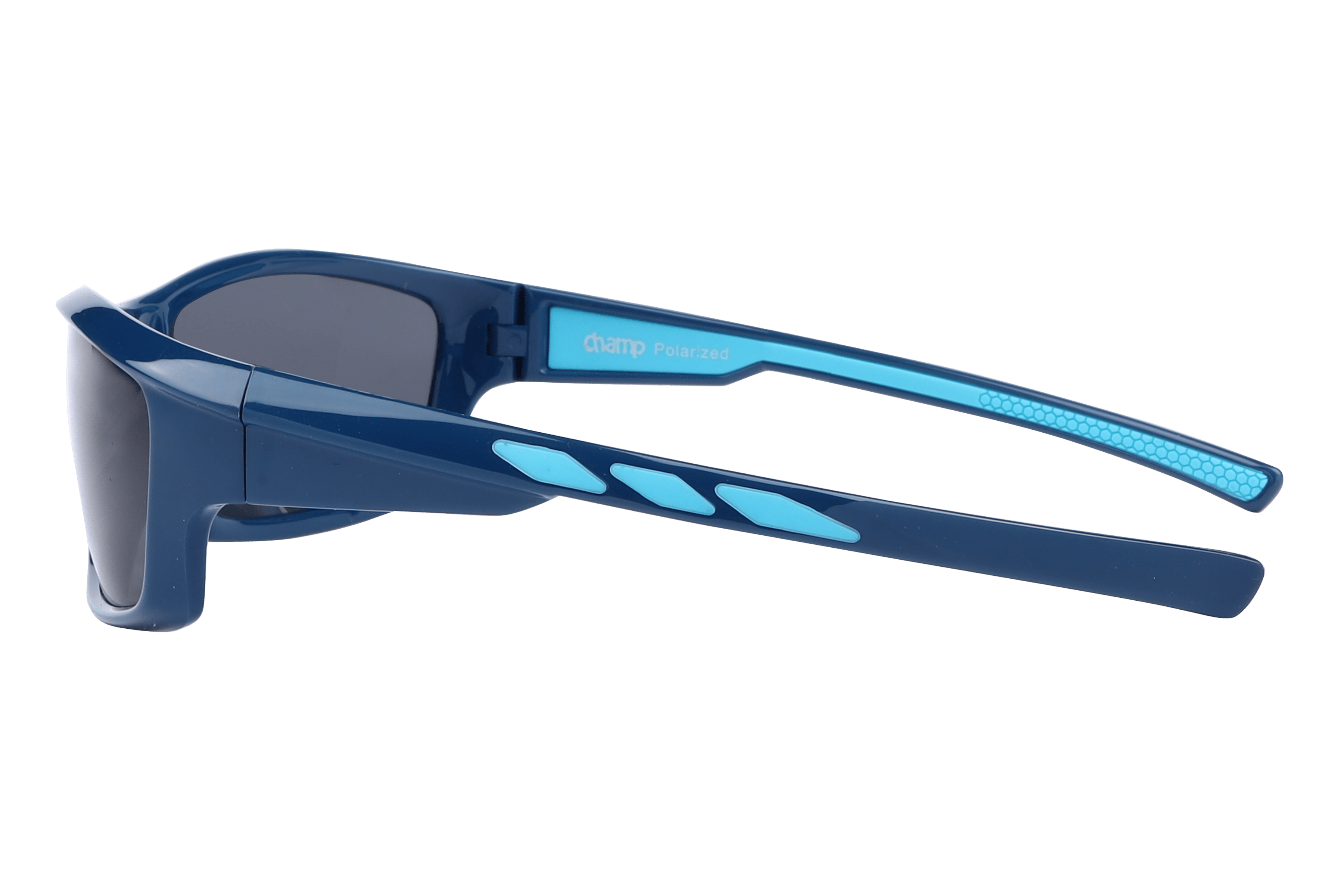 Champ S8004 Sunglass Blue Kids Full Shell Sunglass — Blue frame — view 3