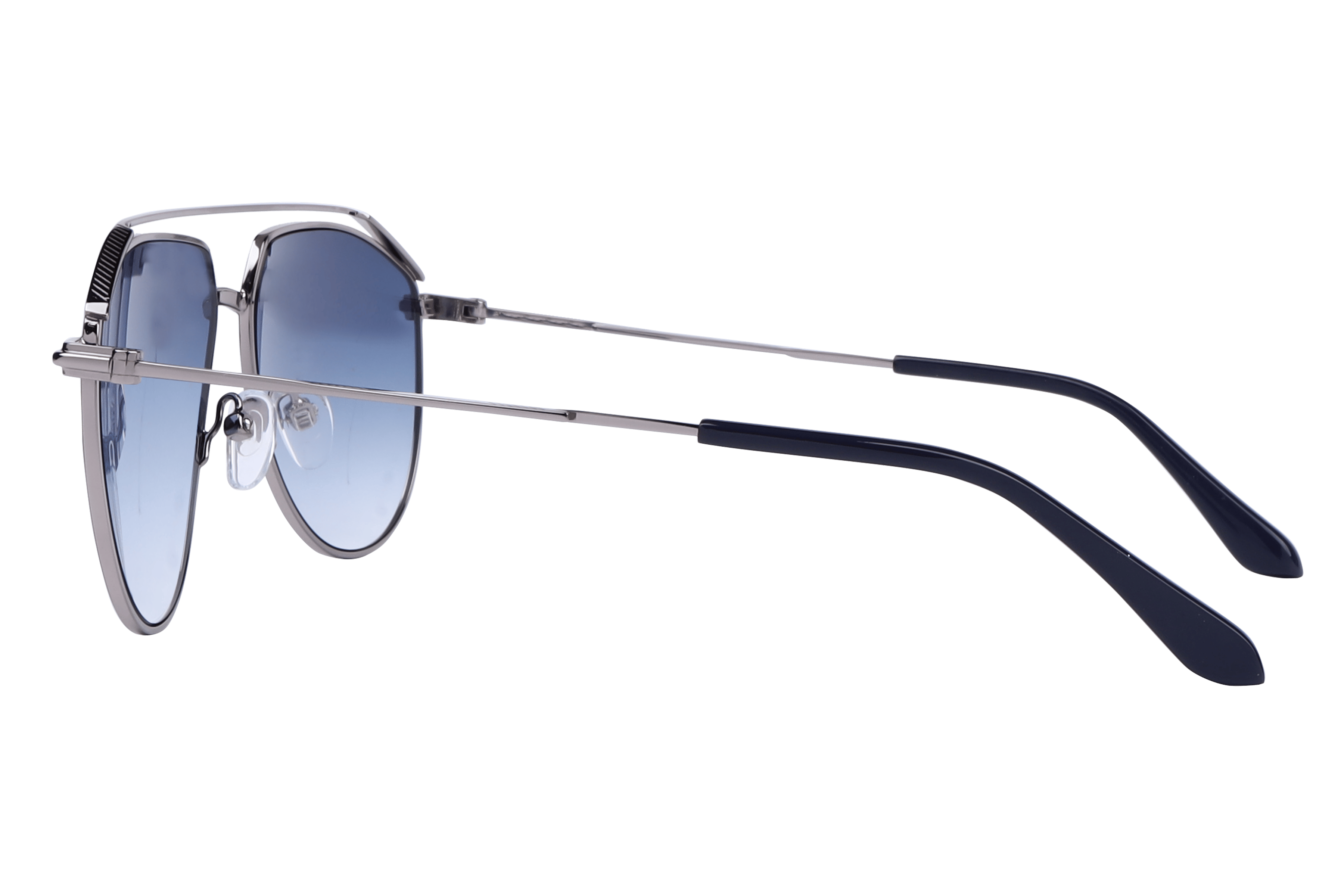 Inspira S1023 Sunglass Matt Blue Male Full Metal Sunglass — Matt Blue frame — view 3