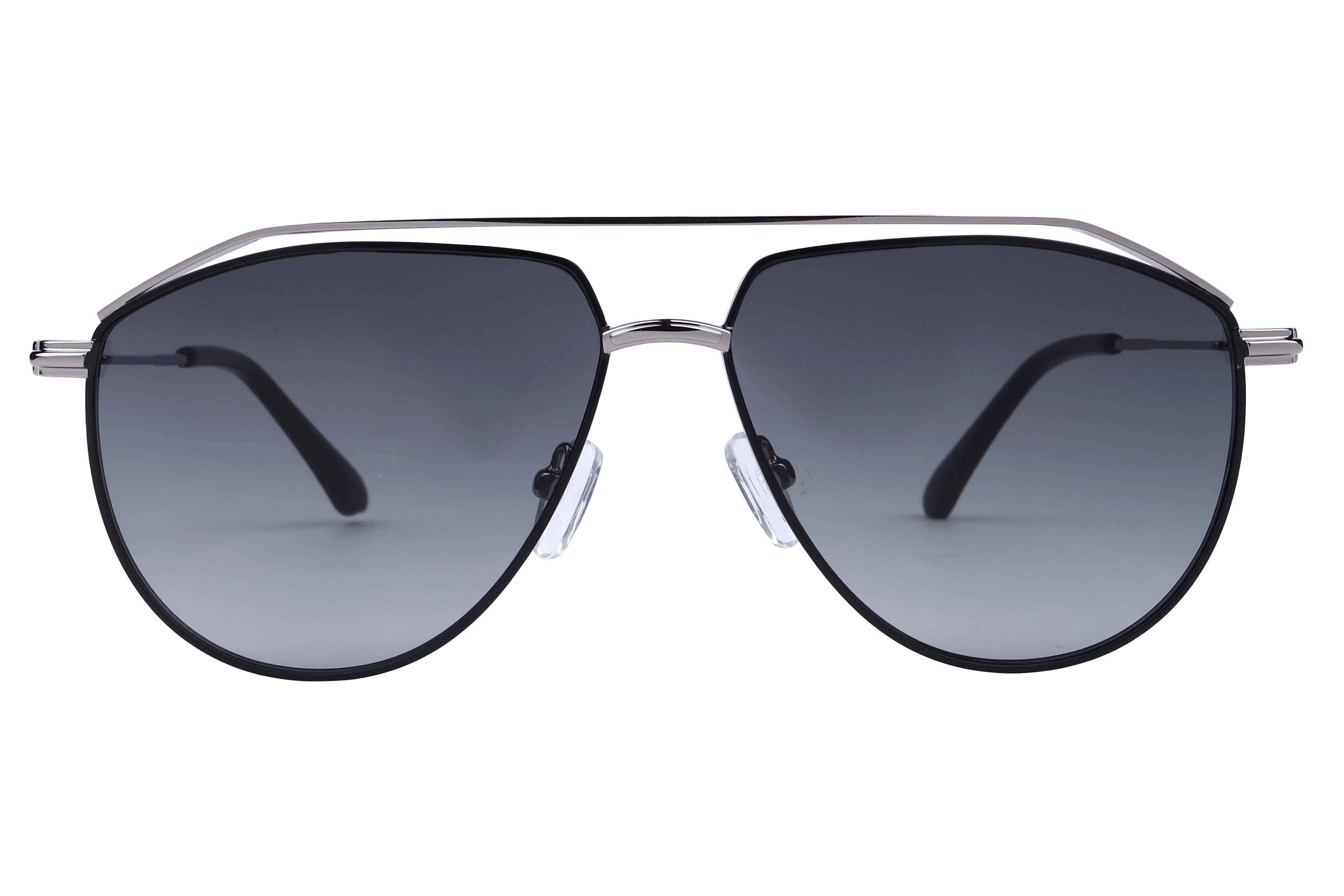 Inspira S1023 Sunglass Matt Black Male Full Metal Sunglass — Matt Black frame — view 2