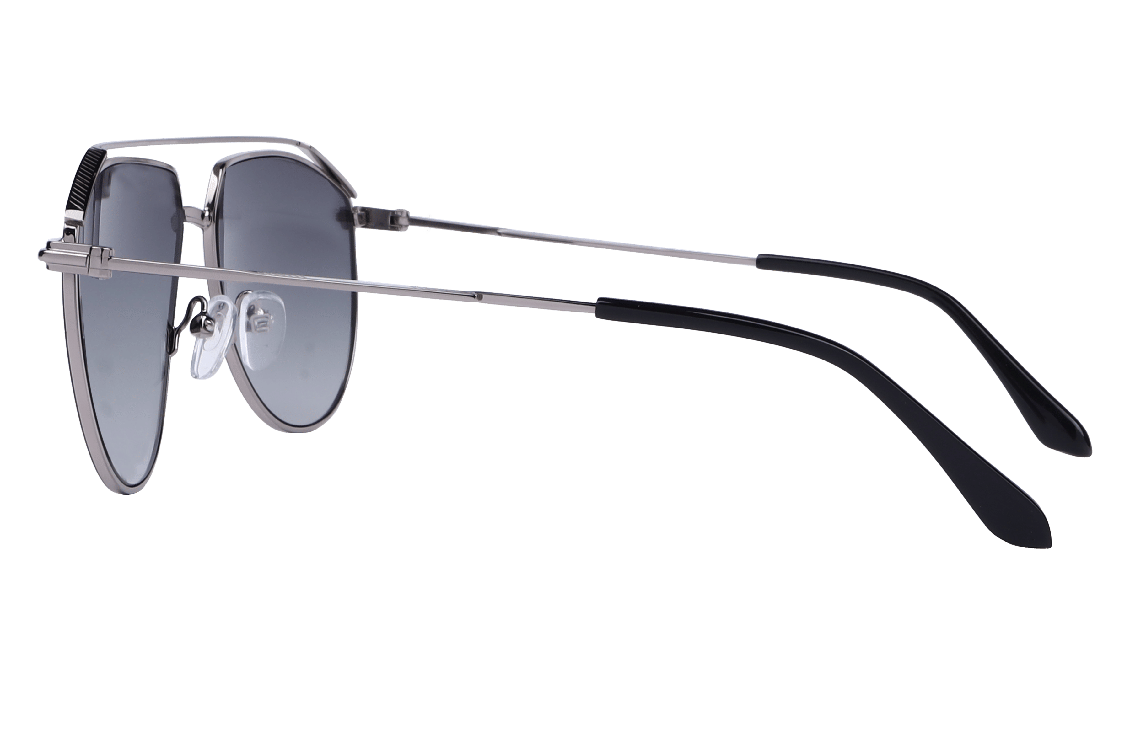 Inspira S1023 Sunglass Matt Black Male Full Metal Sunglass — Matt Black frame — view 3