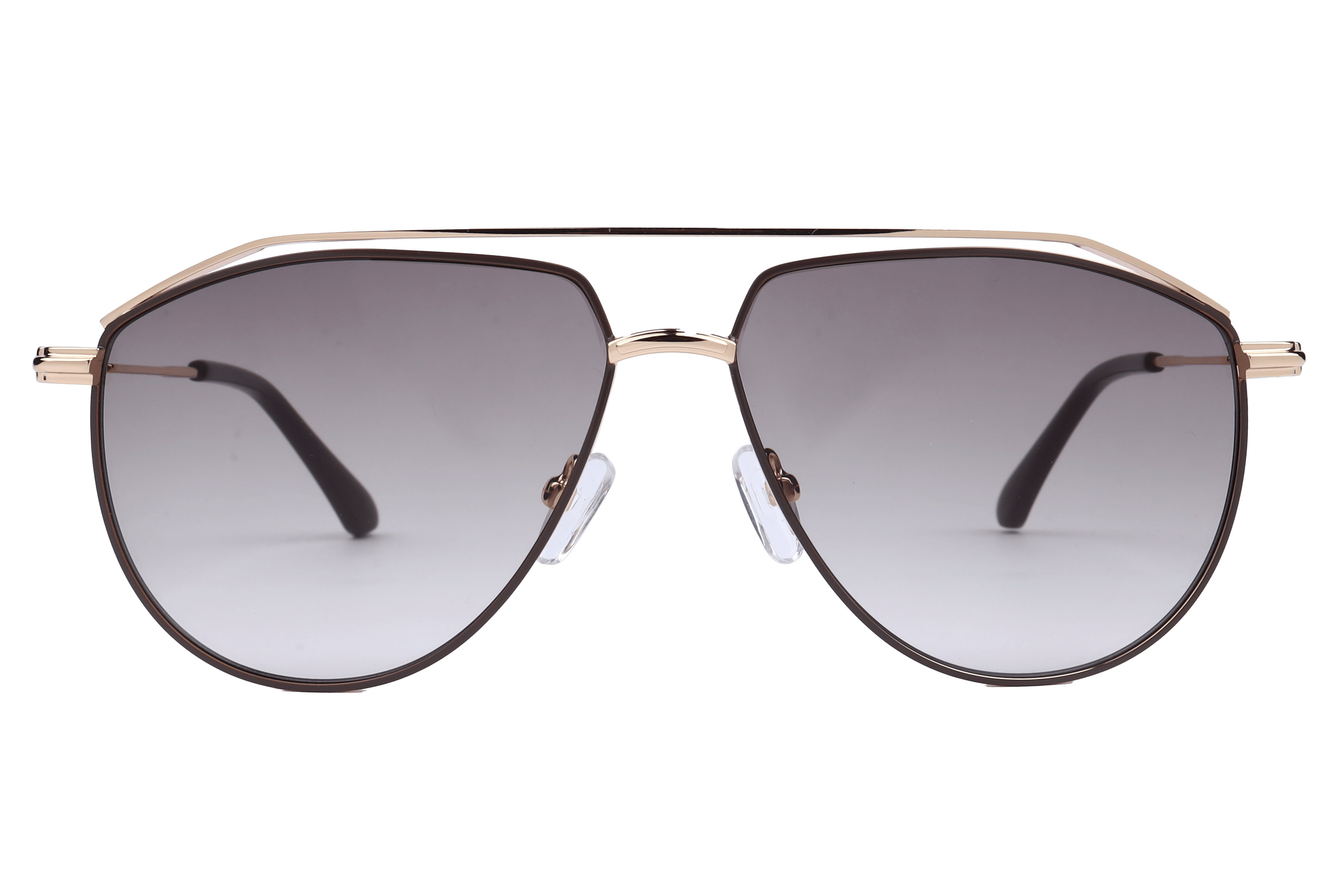 Inspira S1023 Sunglass Matt Brown Male Full Metal Sunglass — Matt Brown frame — view 2
