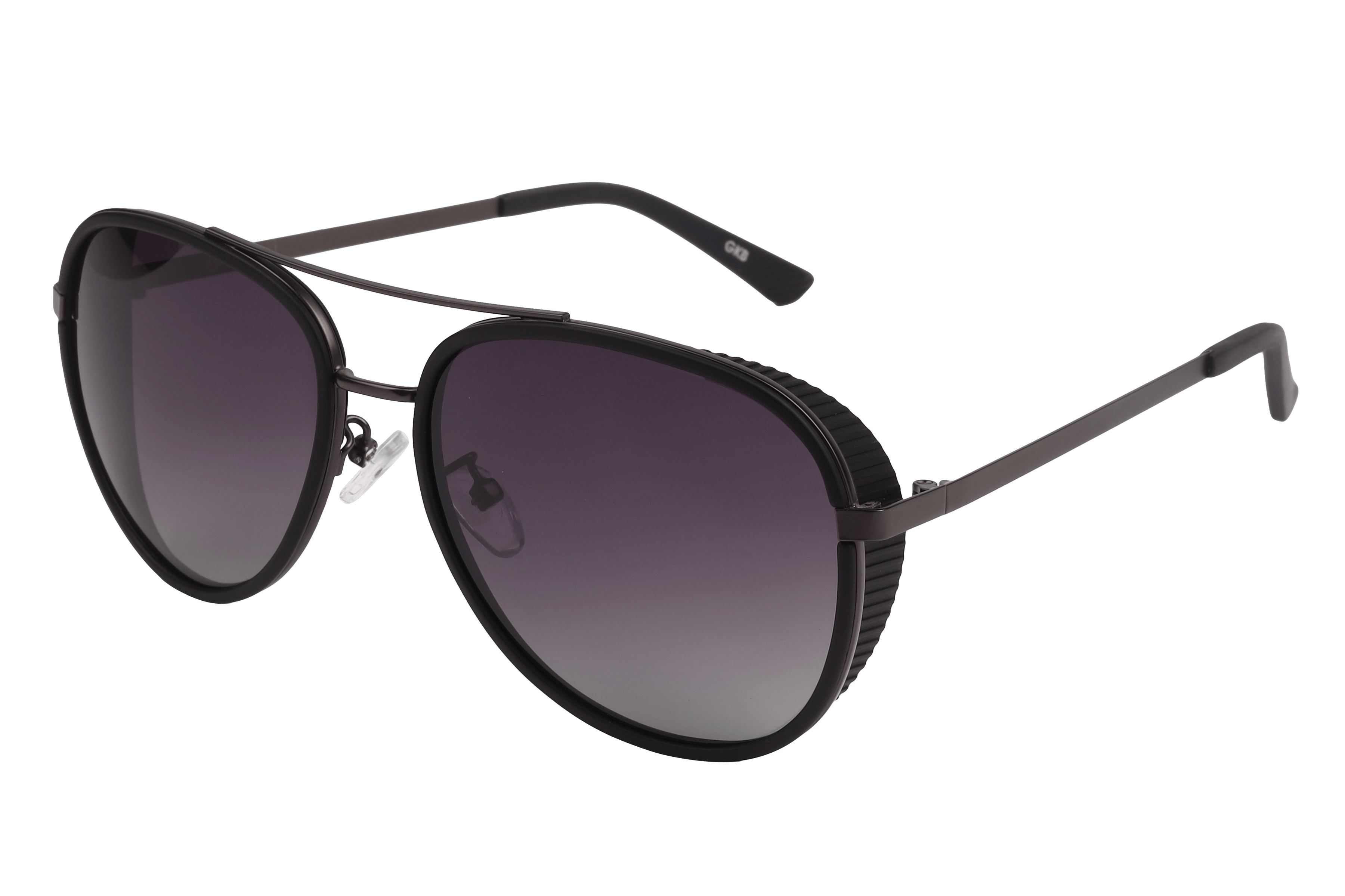 Inspira AK17166 Sunglass Matt Black Male Full Metal — Matt Black frame